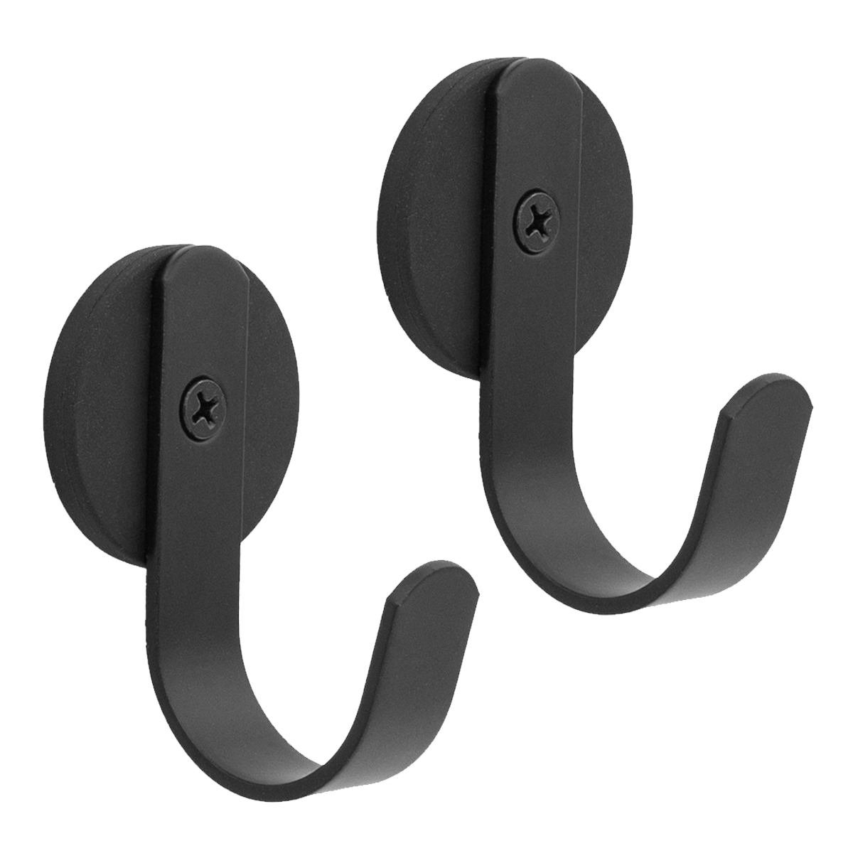 Magnetischer Weihnachtskranzaufhänger Aus Metall, Türhaken Für Die Haustür Zur Weihnachtsdekoration, Mattschwarz (2er-pack)