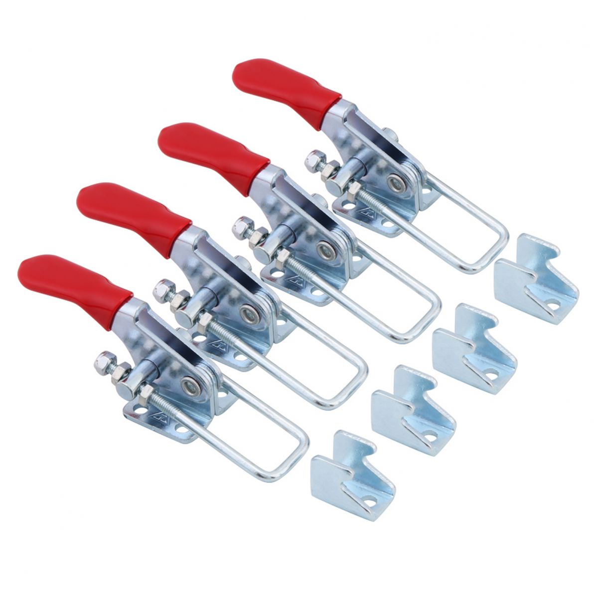 4-teiliges Set Kippdübelklemmen Mit Schnappverschluss, Handwerkzeug, Metall, Haltekraft 163 Kg / 360 Lbs, Ht-40323