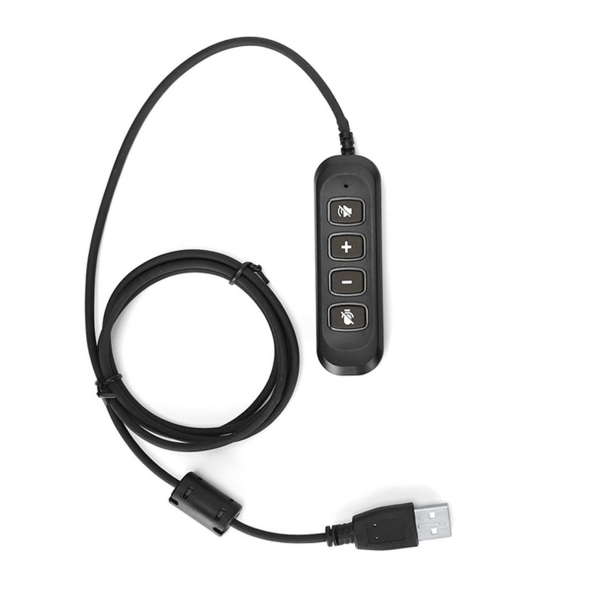H901 Usb-stecker-qd-kabeladapter Mit Einstellbarer Lautstärke Für Callcenter-headsets Mit 3,5-mm-klinkenstecker (blau)