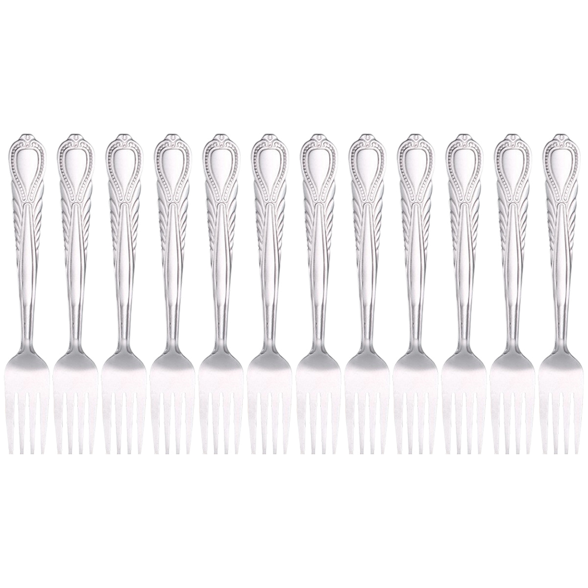 12-teiliges Essbesteck-set Aus Robustem Edelstahl - 12-teiliges Essbesteck-set Aus Robustem Edelstahl