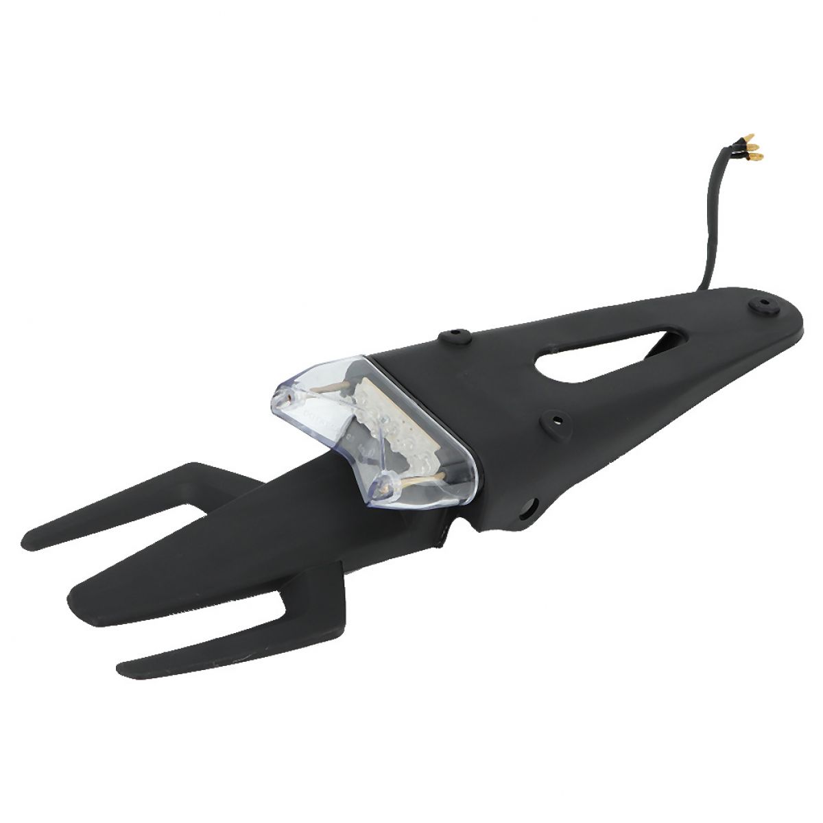 Universelle Motorrad-schutzblech-led-rückleuchte, Bremsleuchte, Kennzeichenbeleuchtung (weiß)