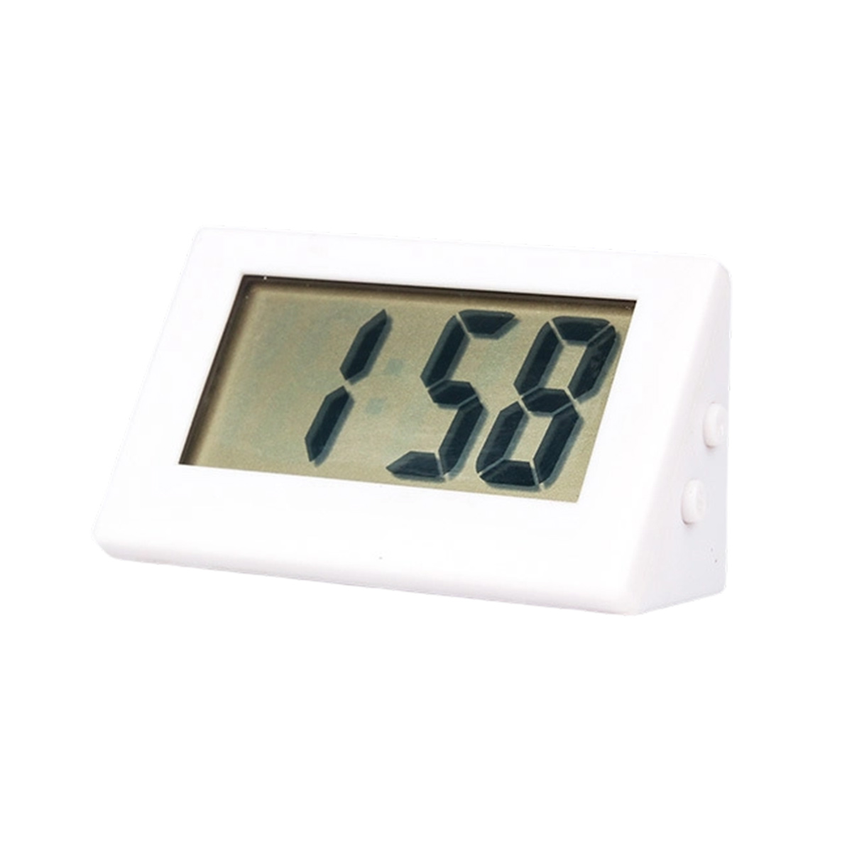 Kleine Schwarze, Batteriebetriebene Lcd-digitaluhr, Für Auto/armaturenbrett/büro/küche/klassenzimmer