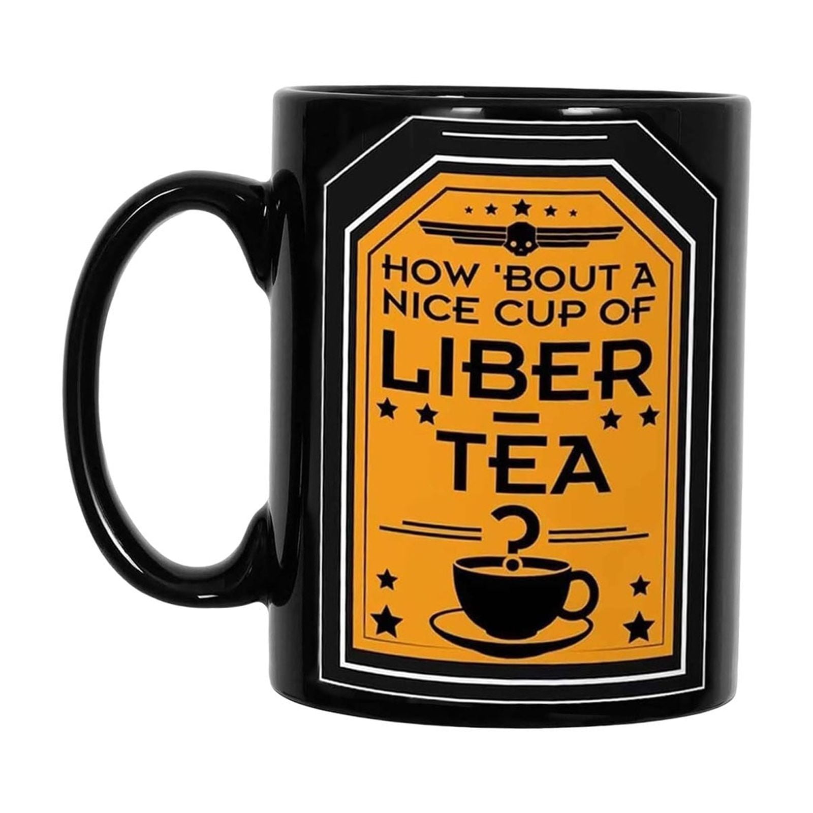 Helldivers 2 Kaffeetasse – 325 Ml Keramiktasse Für Liber Tea, Witziges Geschenk Für Männer Und Frauen, Schwarz