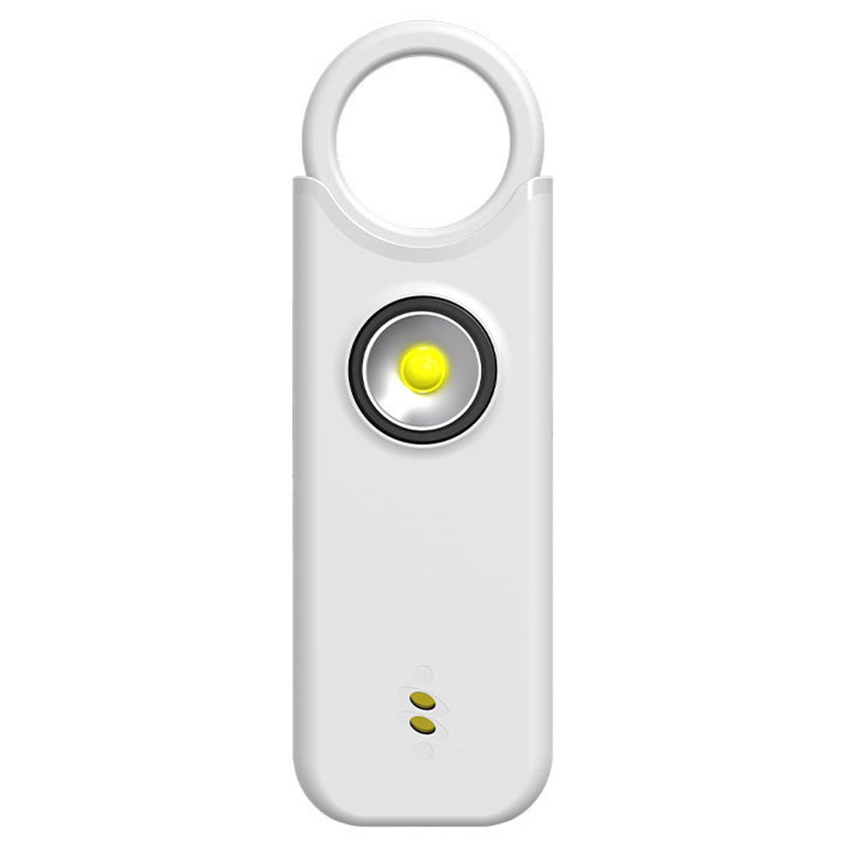 Persönlicher Sicherheitsalarm, Weiss, 135 Db – Usb-c-aufladbar – Schlüsselanhänger Mit Led-licht Und Pfeife – Kostenlose Bedienungsanleitung