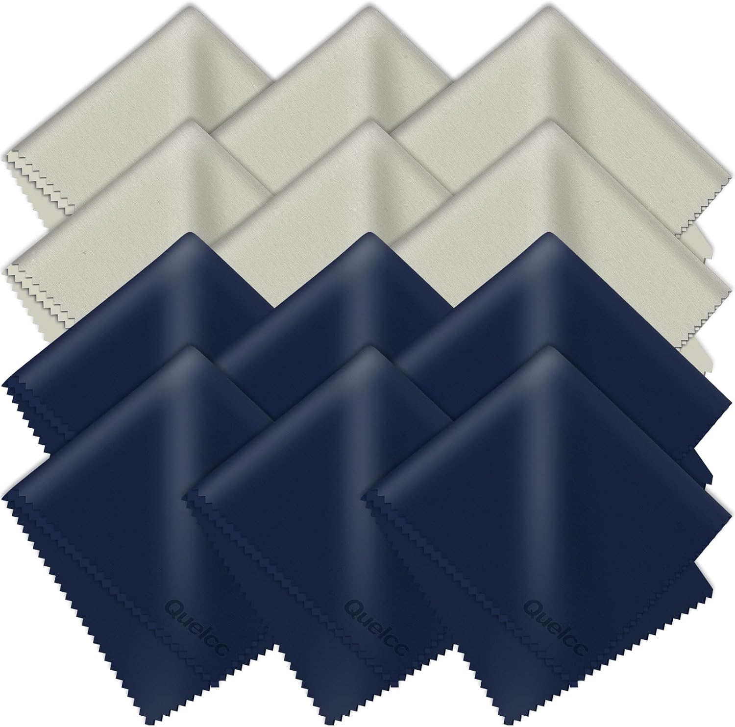 12 Noppen - Brilpoetsdoekjes - Grau6 + Schwarz6 - 17,5 X 14,5 Cm - 12 Noppen - Brilpoetsdoekjes - Grau6 + Schwarz6 - 17,5 X 14,5 Cm