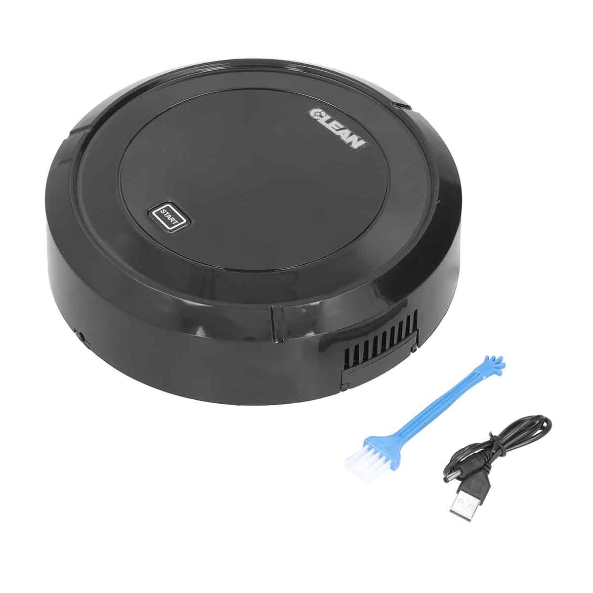 Wiederaufladbarer Mini-staubsauger Für Den Haushalt, Intelligenter Automatischer Staubsauger Für Wohnzimmer, Schwarz