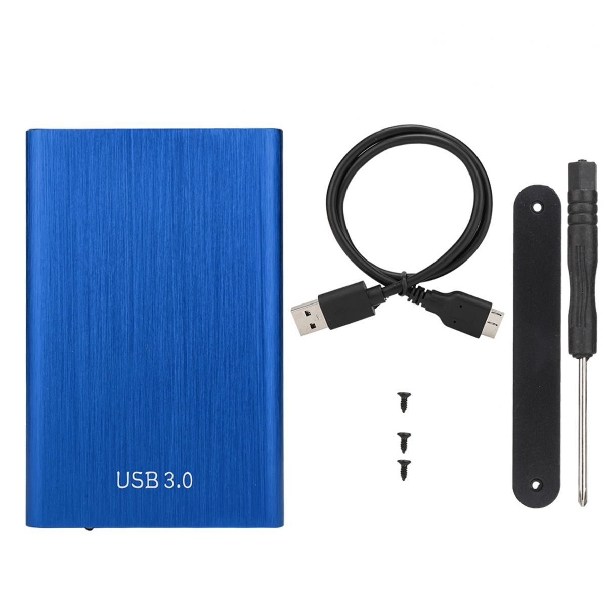 2,5-zoll Sata Usb 3.0 Laptop 7-9,5 Mm Festplatten-ssd-gehäuse Externes Laptop-festplattengehäuse (blau)