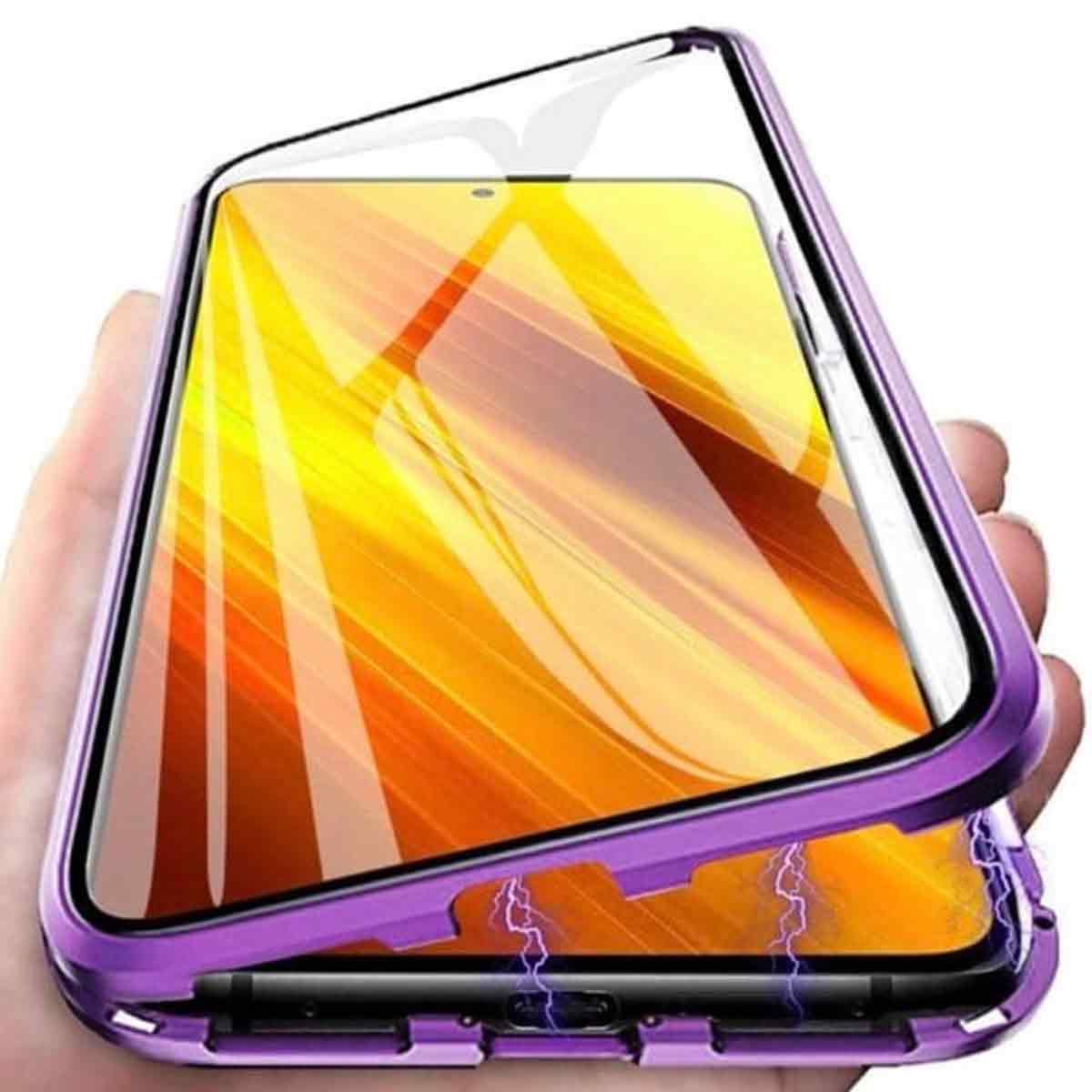 Tg Kompatibel Mit Samsung Galaxy A52/a52s – Stilvolle Magnetische Doppelhülle In Lila