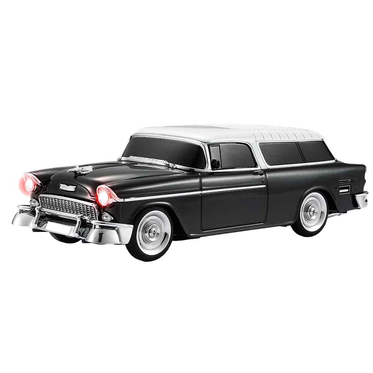 Retro-bluetooth-lautsprecher Im Vintage-stil Von 1955, Tragbares Soundsystem, 7,6 X 23,1 X 7,9 Cm, Schwarz