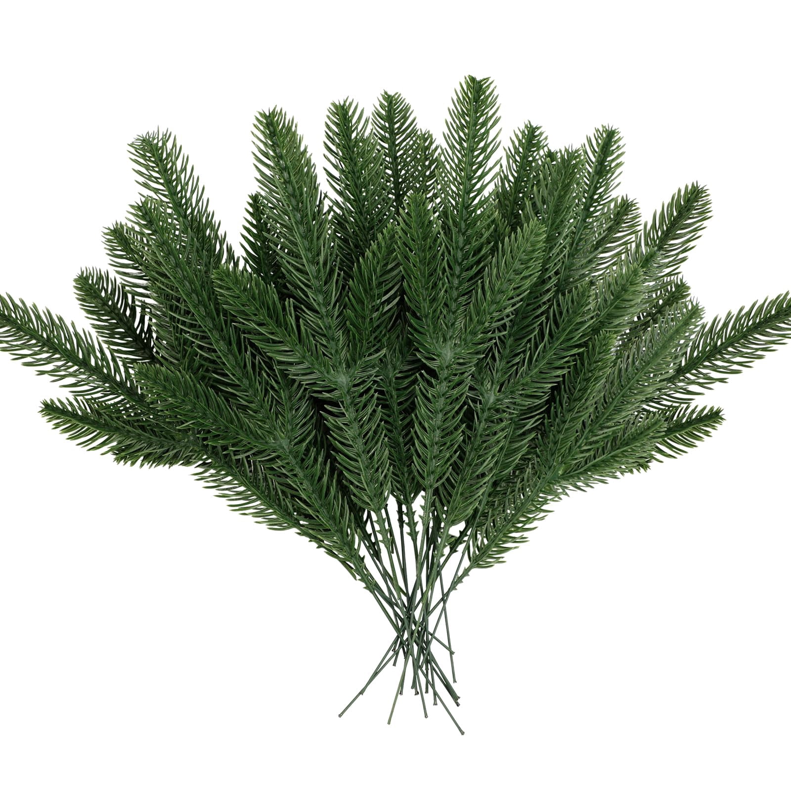 50 Künstliche Kiefernzweige, Grüne, Simulierte Kiefernnadeln, Geeignet Für Weihnachtskränze, Blumensträuße Und Diy-heimdekorationen.
