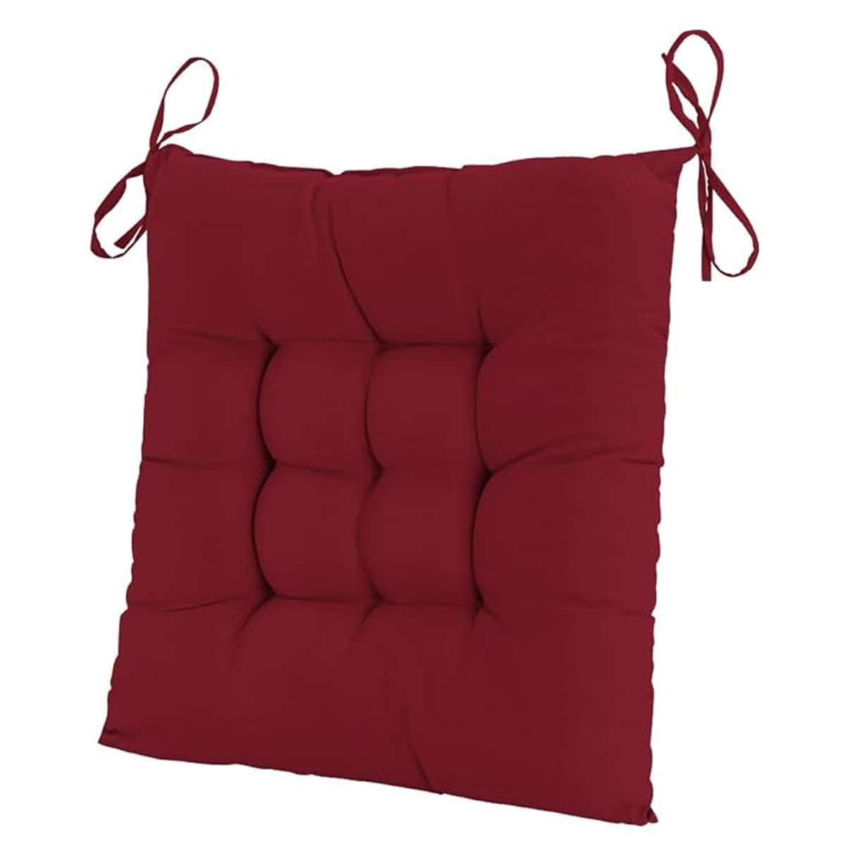 Stuhlkissen 40x40 Cm, Terrakottafarben, Baumwollmodell Duo, Pflegeleicht - Stuhlkissen 40x40 Cm, Terrakottafarben, Baumwollmodell Duo, Pflegeleicht