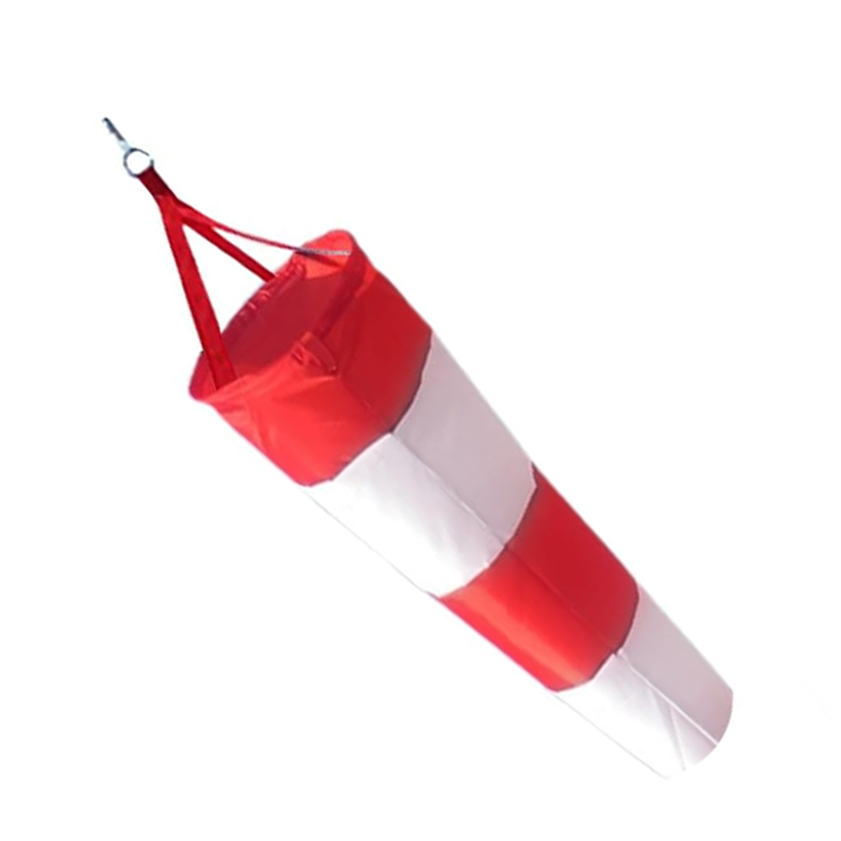 Windsack Für Den Außenbereich, Gartenwindfahne, Windsacktasche, Windrichtungsanzeiger Zur Windmessung Mit Gestreiftem Polyesterband (rot Und Weiß, 80 Cm)