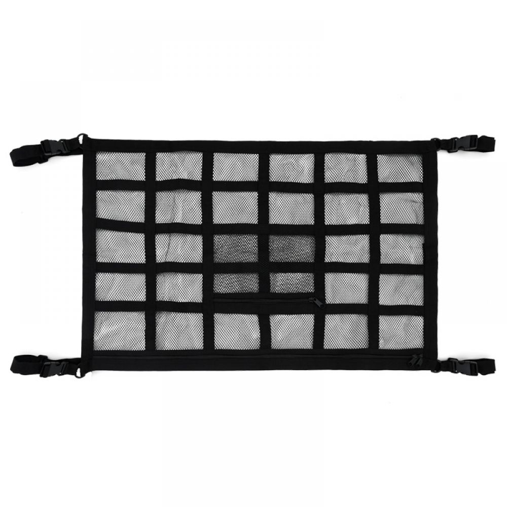 Dachgepäcknetz Für Autos, Universelle Netztasche, Elastische Netzinnentasche, Geeignet Für Suv-dächer, Schwarz (90 X 65 Cm)
