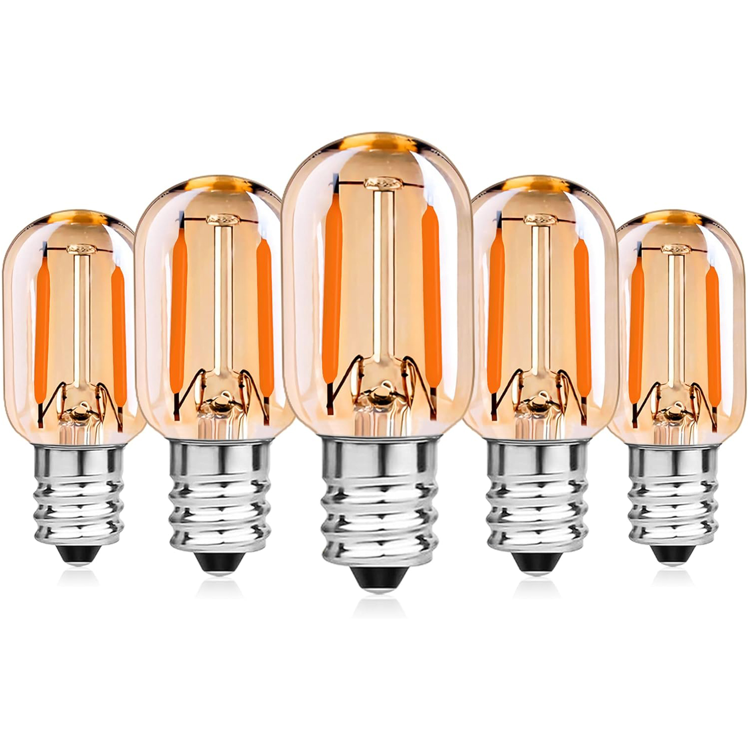 5 Glühbirnen – 1 W, 2200 K Warmgelb – E14-sockel, 110 V - 5 Glühbirnen – 1 W, 2200 K Warmgelb – E14-sockel, 110 V