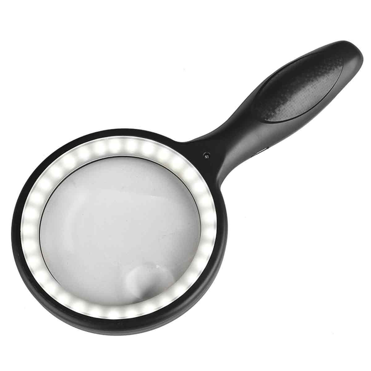 Lupe Mit Licht, 30x/60x, Große Handlupe Zum Lesen, Ideal Für Senioren - Lupe Mit Licht, 30x/60x, Große Handlupe Zum Lesen, Ideal Für Senioren