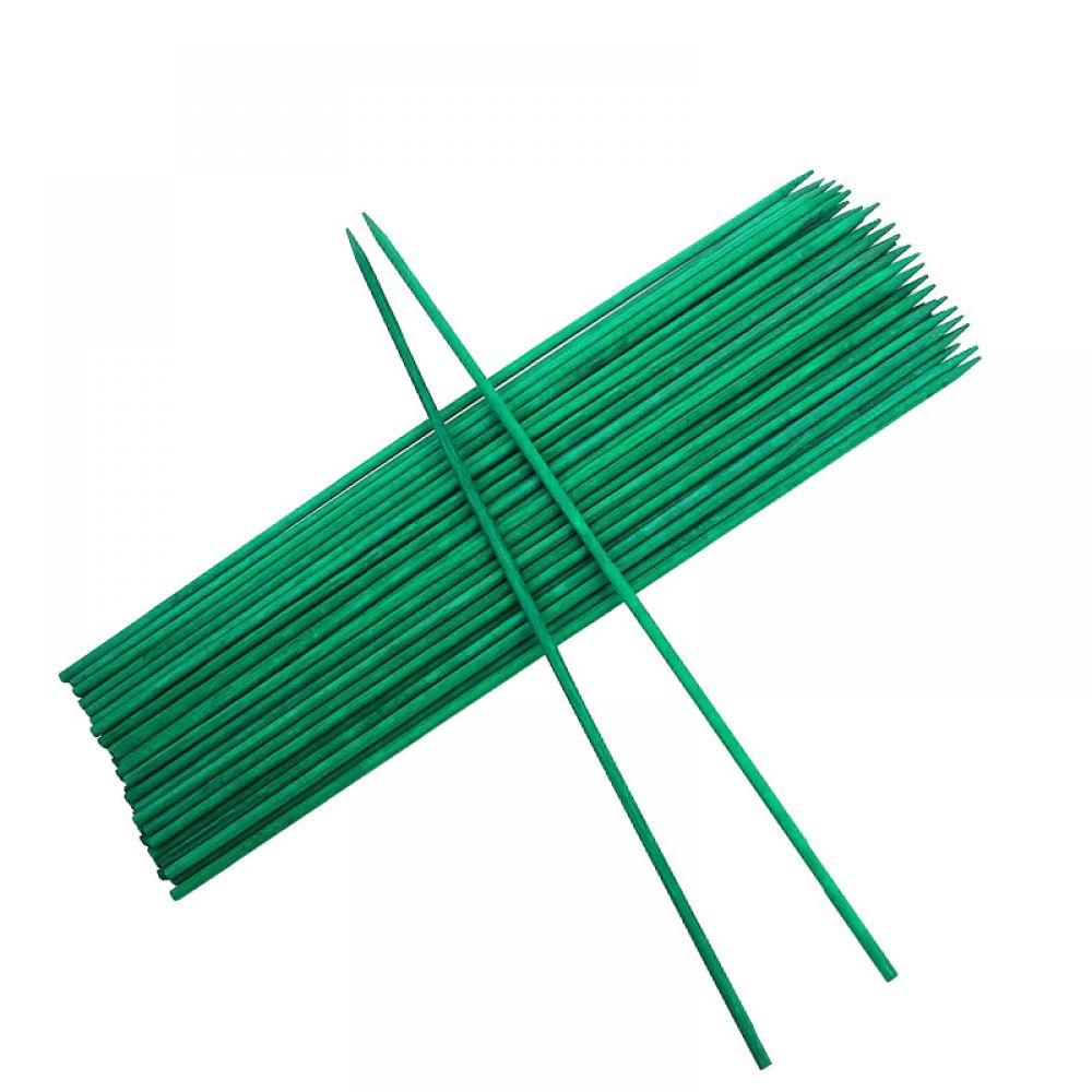 Set Mit 10 Bambus-pflanzenständern, Fokelyi, 40 Cm, Grün - Set Mit 10 Bambus-pflanzenständern, Fokelyi, 40 Cm, Grün