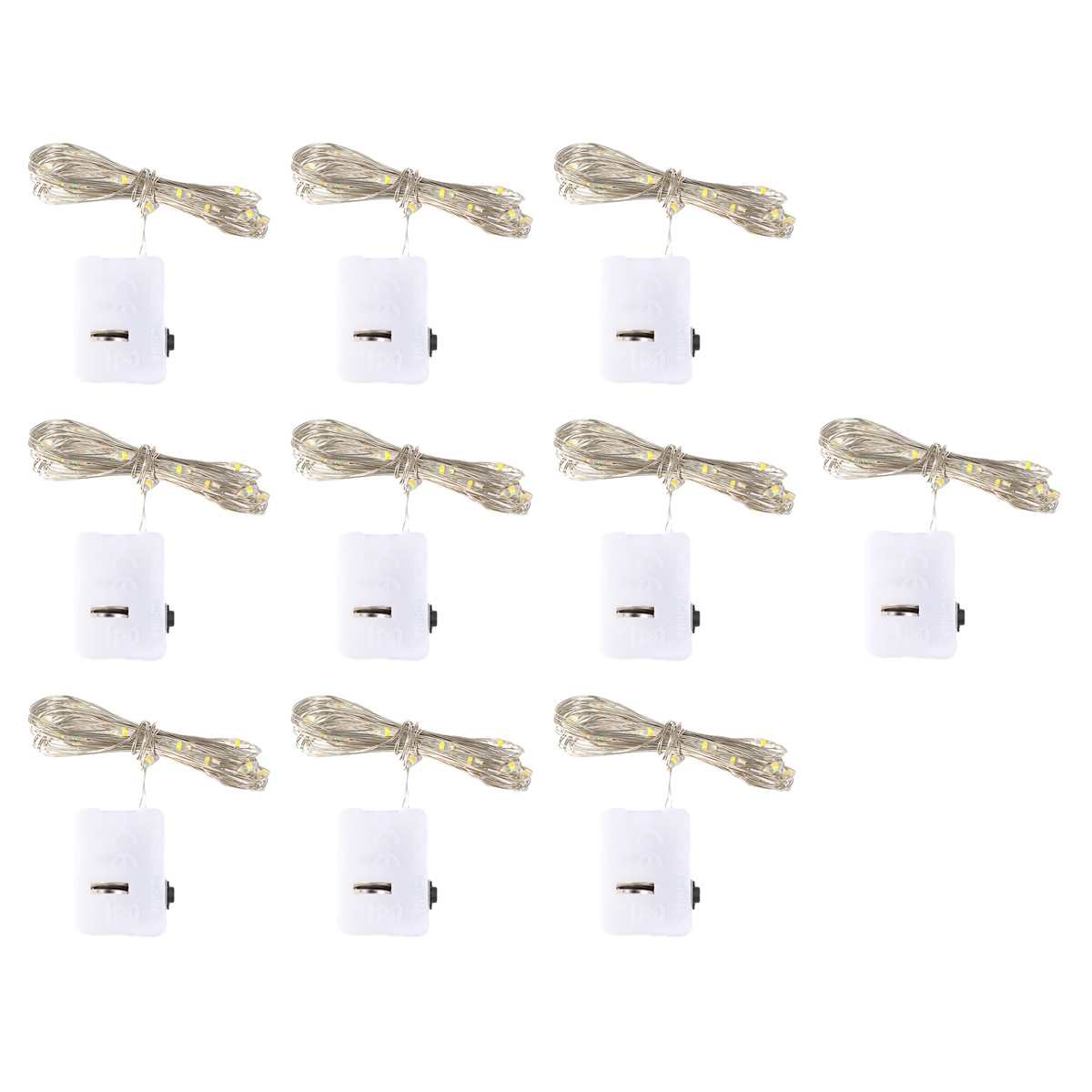 Led-flaschenlichterkette, 2 M, 20 Leds, Korken, Lichterkette, Dekorativer Flaschenverschluss Für Weihnachten, Hochzeit, Party (10 Stück, Warmweiß)