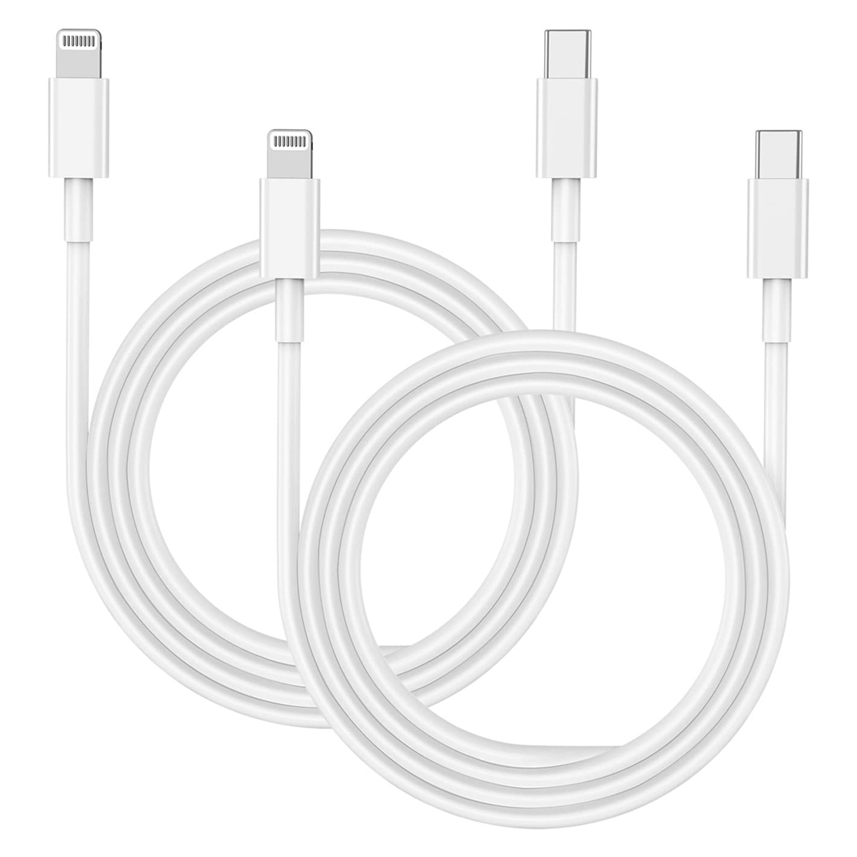 25-w-schnellladegerät Für Iphone 14/14 Pro/14 Pro Max/14 Plus/13/12/11/se/mini/x/xs/xr, 4er-pack Usb-c-adapter Und 2-m-kabel