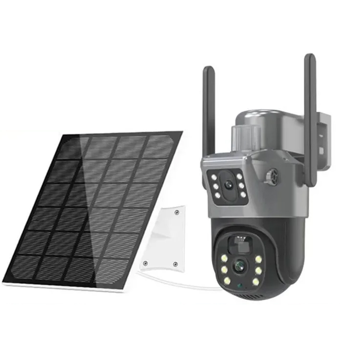 Kabellose Wlan-überwachungskamera Für Den Außenbereich, 4k-solarkamera, 8-mp-solarkamera Mit Personenerkennung Und Ptz-funktion, Dual-screen