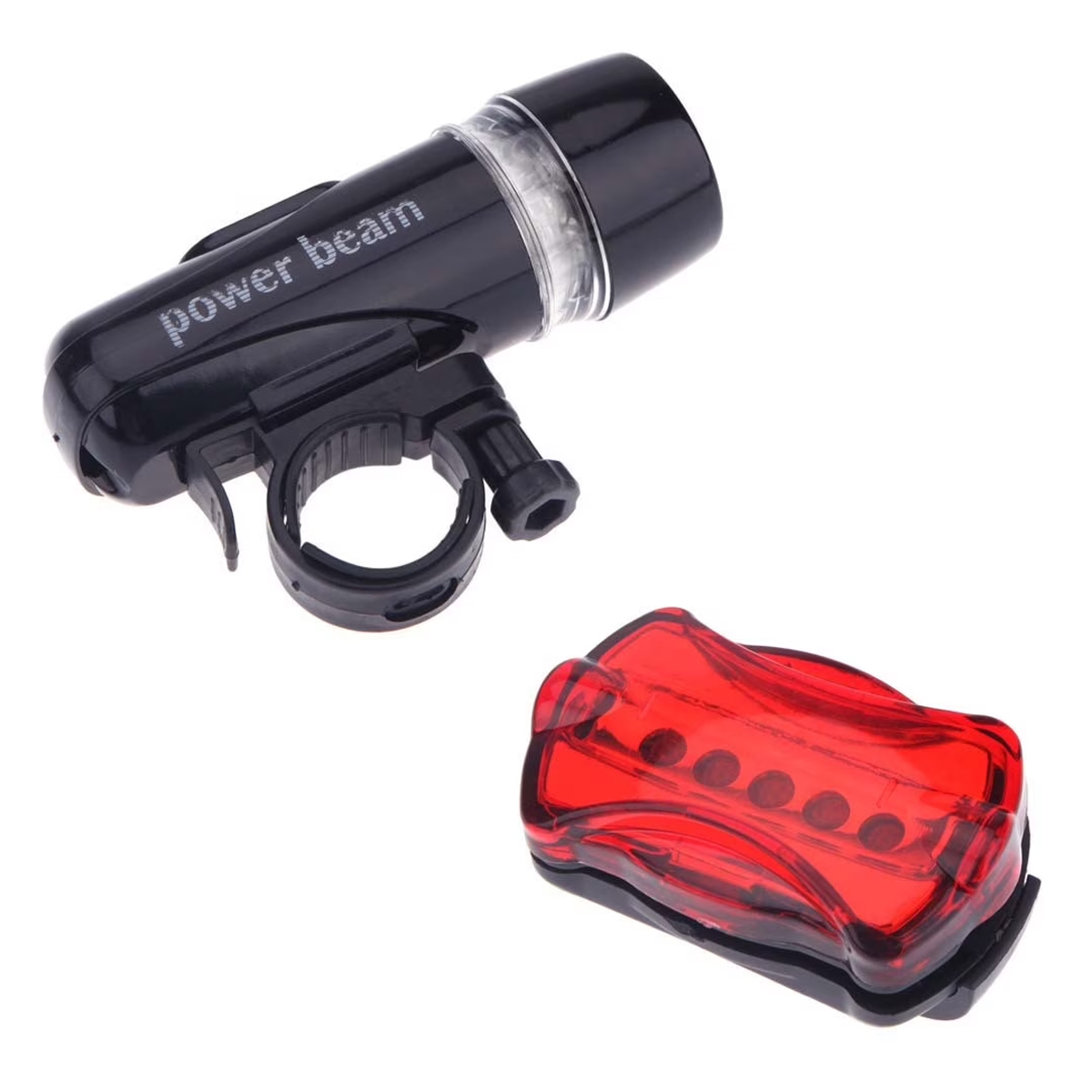 5-led-fahrradlampen-set: Vorderlicht + Rücklicht - 5-led-fahrradlampen-set: Vorderlicht + Rücklicht
