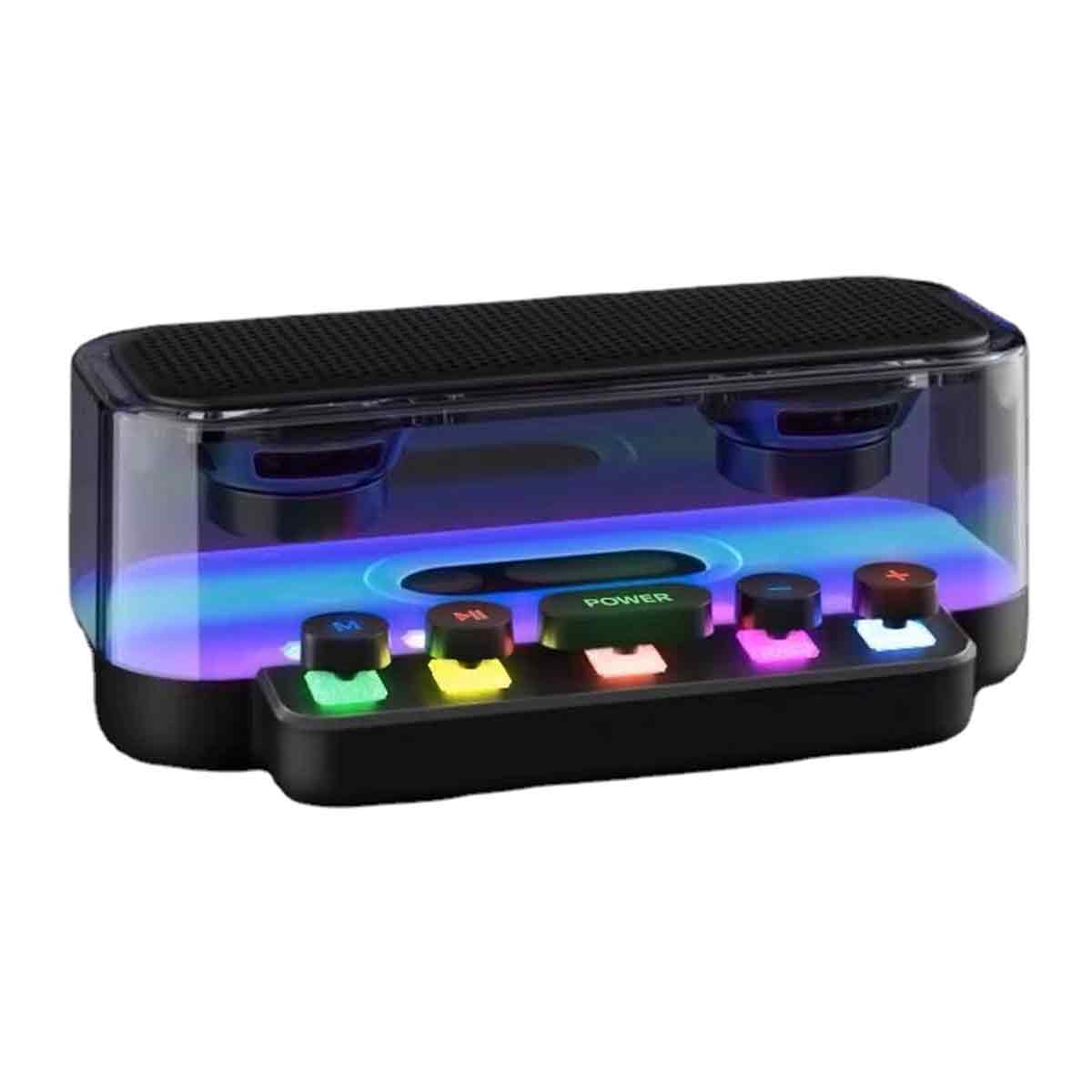 Txmfgh Tragbarer Bluetooth-lautsprecher Mit 4d-surround-sound, Hifi-stereo, Subwoofer Und Kabellosem Musikplayer – Geeignet Für Outdoor-abenteuer Und