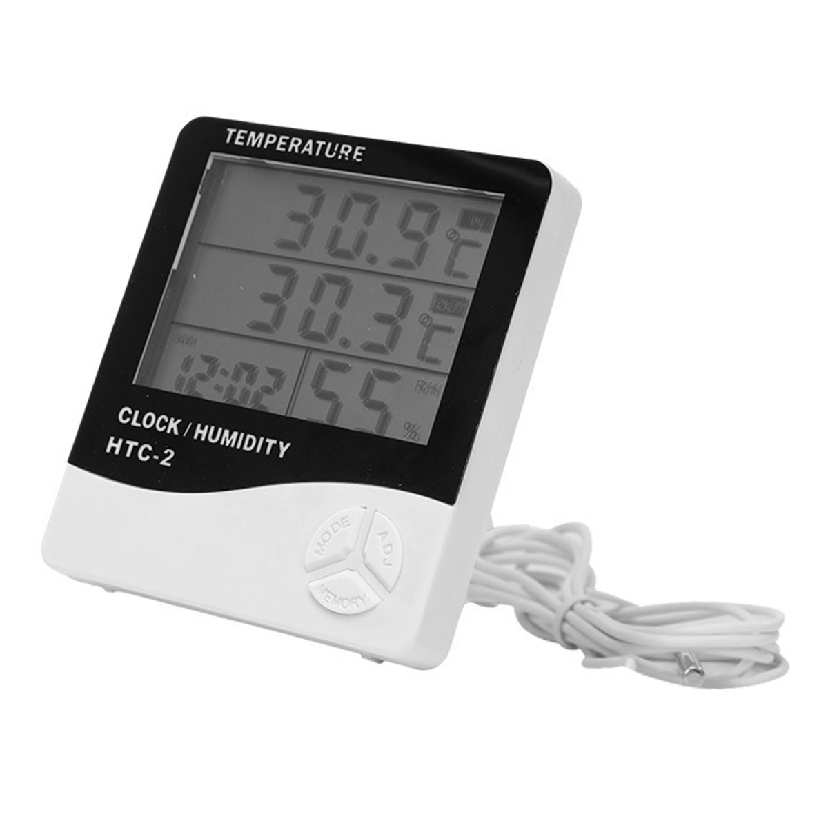 Thermometer - Hydrometer Wetterstation Digitales Innenthermometer Mit Außensonde Hygrometer
