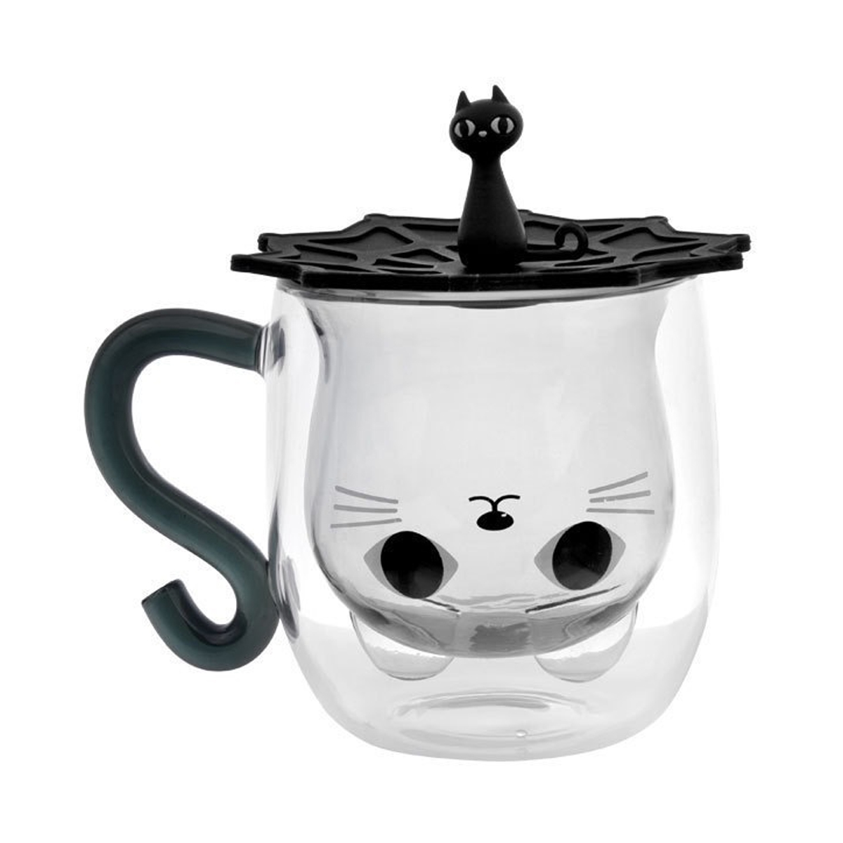 Doppelwandiger Kaffeebecher, Niedlicher Katzenbecher, 260 Ml, Geeignet Für Latte Macchiato