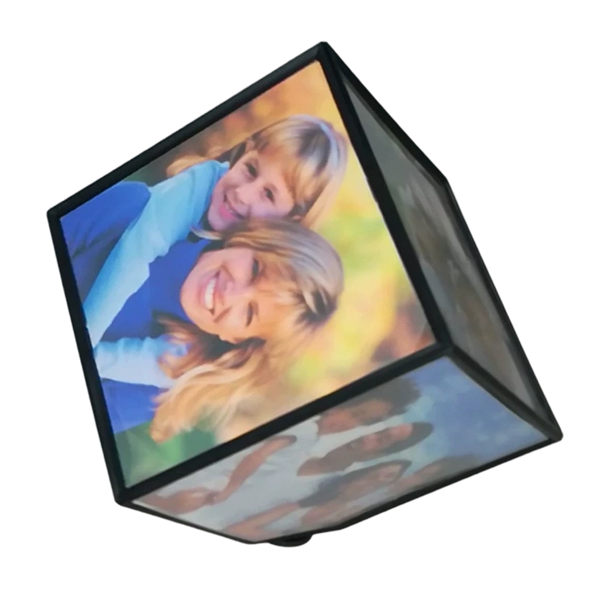 Drehbarer Würfel-fotorahmen Zur Anzeige Mehrerer Seiten - Drehbarer Würfel-fotorahmen Zur Anzeige Mehrerer Seiten