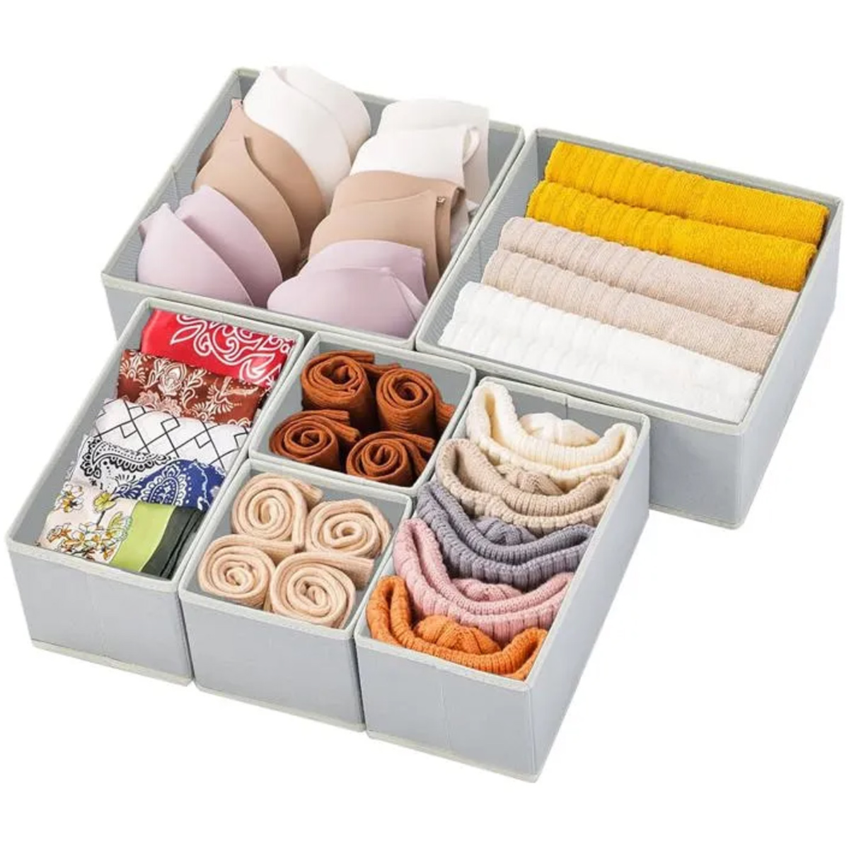 Faltbarer Schubladenorganizer, Stoff-schubladeneinteiler, Aufbewahrungsbox Für Kleidung