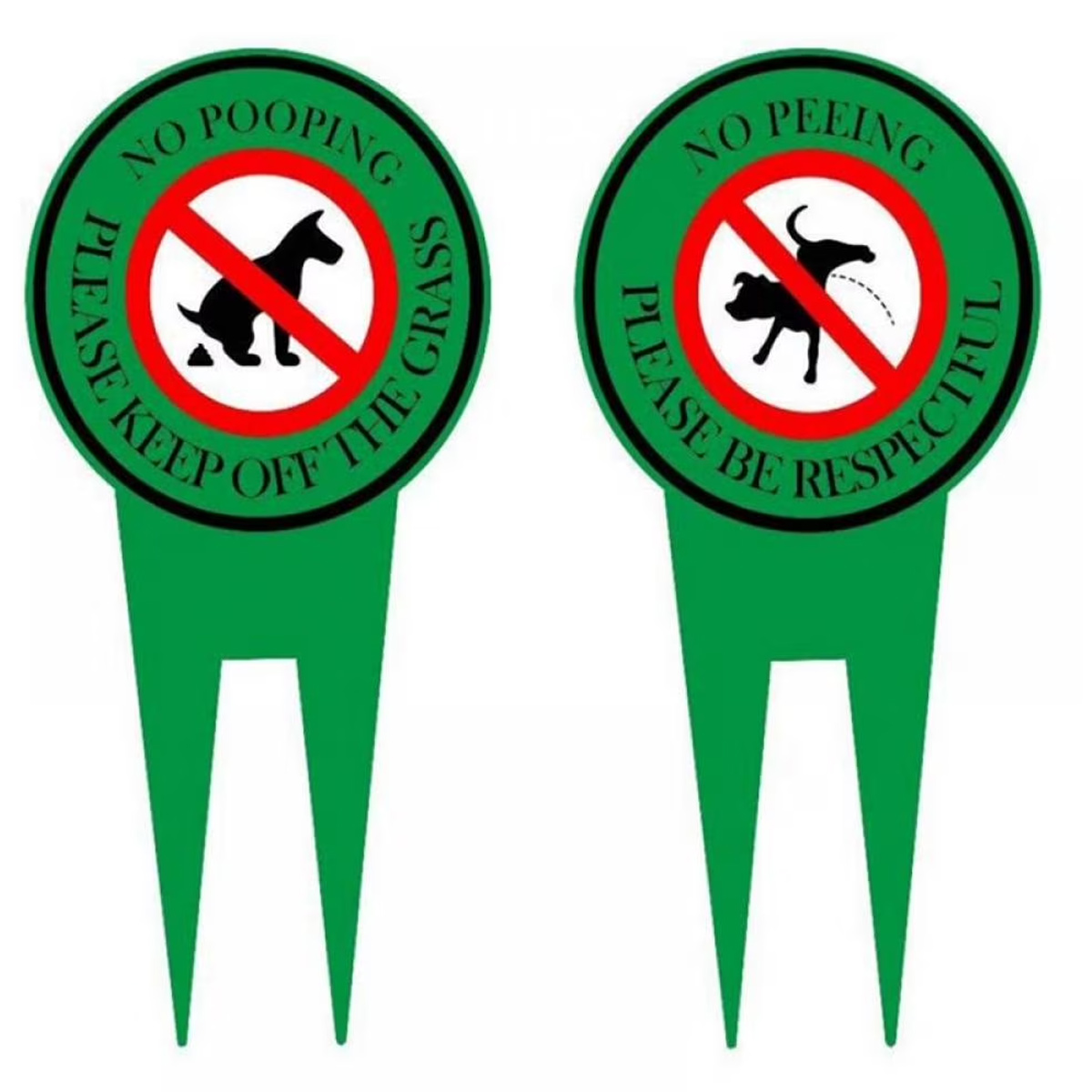 2 Stück „kein Hundekot“-schilder, „kein Kot Und Urin“-schild, „respektvoll Sein“-schild, Warnschild Für Hunde Im Garten, Reflektierende Hundeschilder Für Den Hof