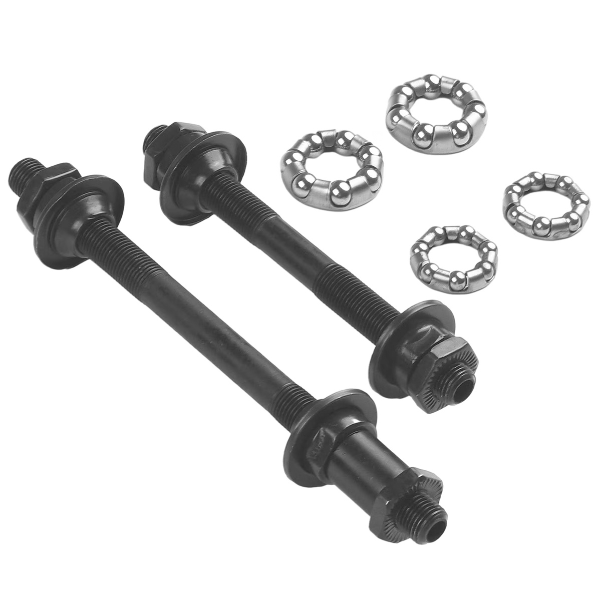 Fahrradachsen-set (vorder- Und Hinterachse) 108 Mm 145 Mm Mit 1/4"- Und 3/16"-kugelgelenken
