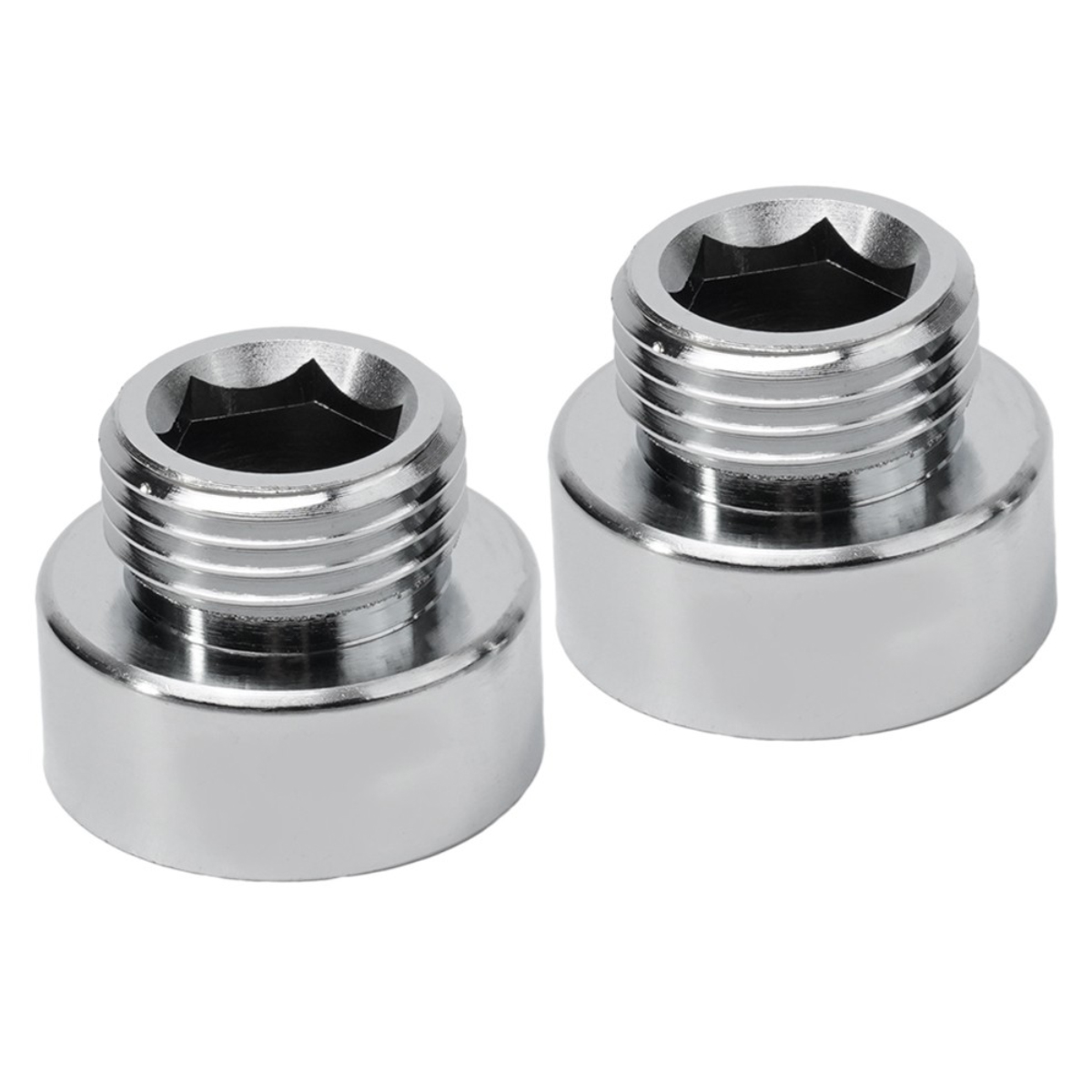 Linyes Brass Pipe Fitting Shower Hose Adapter 3/4" Female To 1/2" Male Bsp Chrome Connector Compatible With Standard Showers