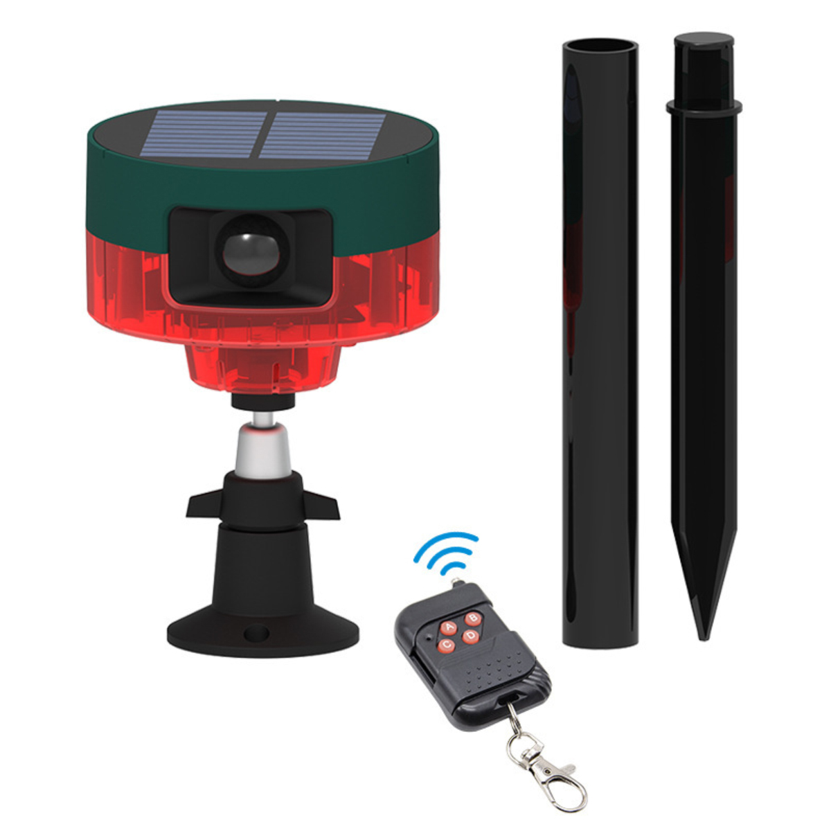 Bewegungsmelder-alarm – Solarbetrieben – Ip55 – 129 Db – Kabellos - Bewegungsmelder-alarm – Solarbetrieben – Ip55 – 129 Db – Kabellos