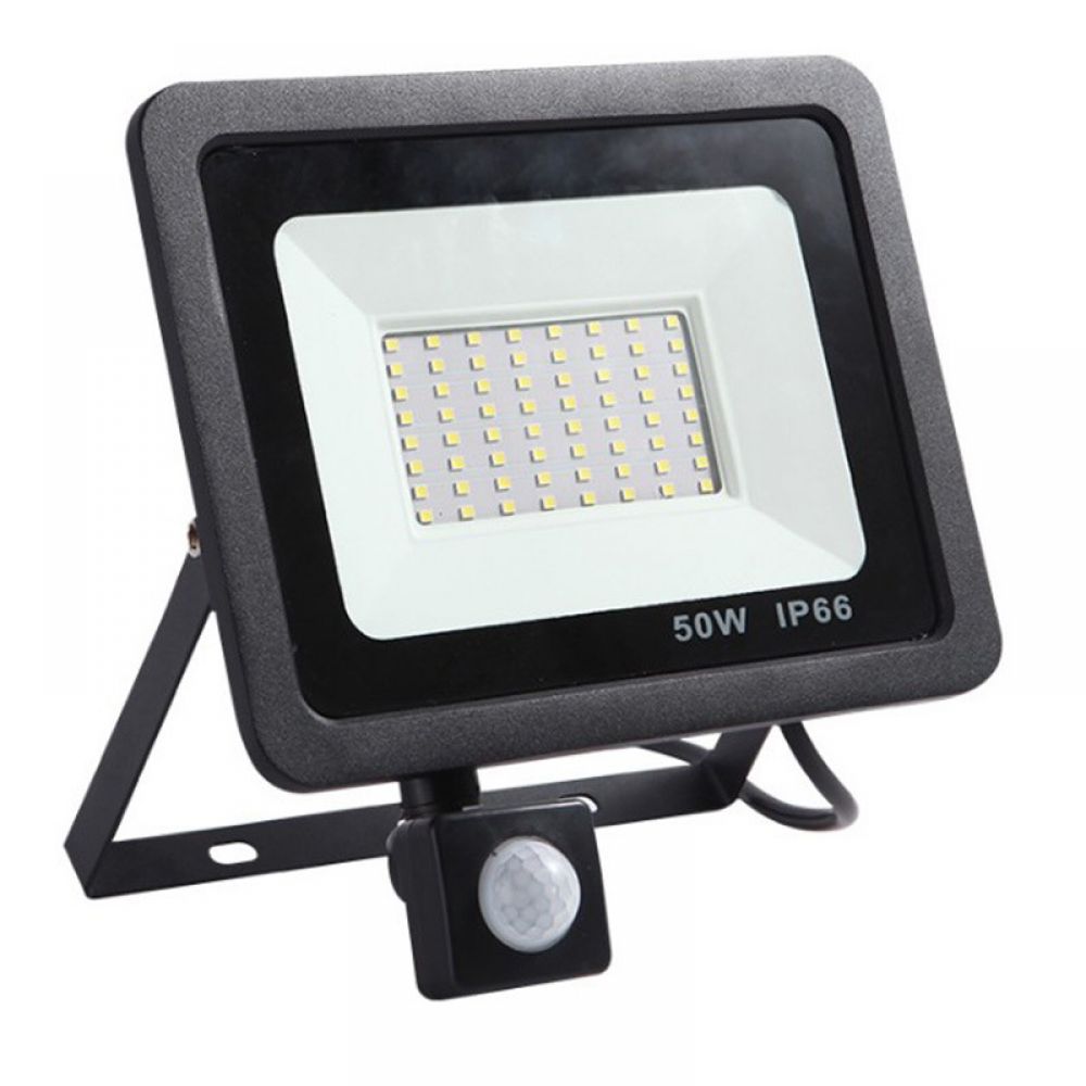 50-w-led-außenstrahler Mit Bewegungsmelder – Kaltweiß – Ip66 Wasserdicht - 50-w-led-außenstrahler Mit Bewegungsmelder – Kaltweiß – Ip66 Wasserdicht