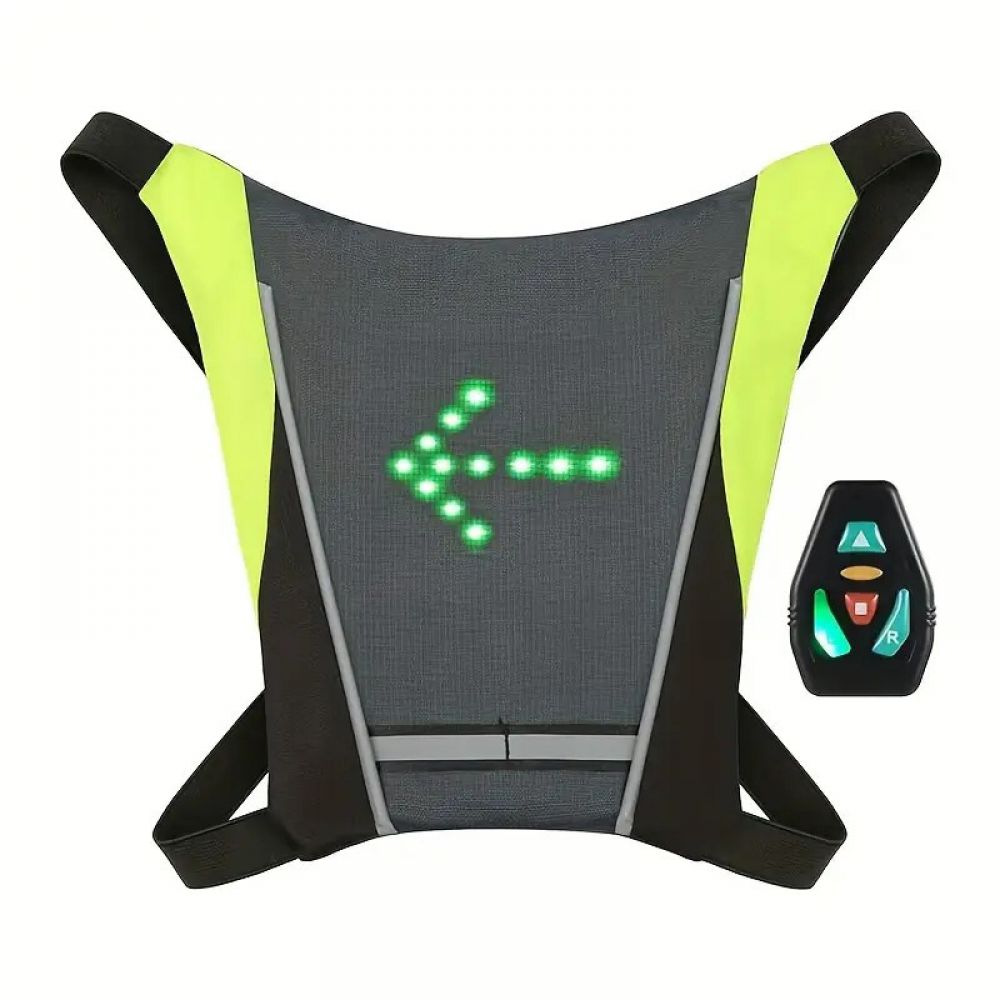 Led-fahrradweste – Marke Unbekannt – Mit Blinker – Fernbedienung – Usb-aufladbar