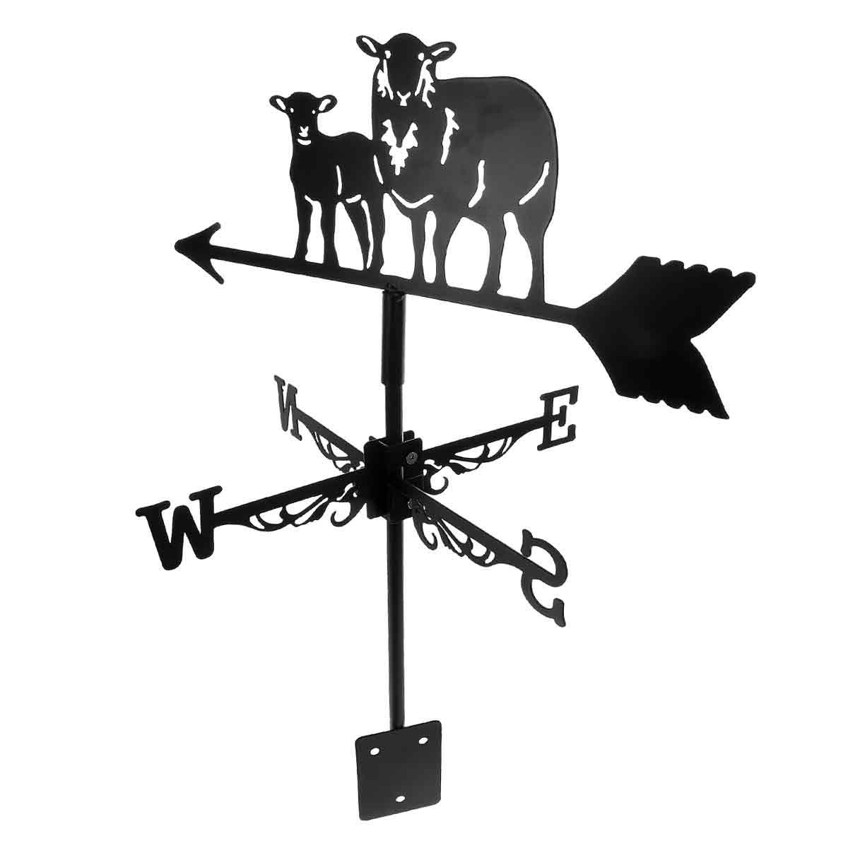 Wetterfahne Aus Metall Für Den Garten, Dekorative Gartendekoration Aus Eisen, Windrichtungsanzeiger, Gartenornament, Schmiedeeisernes Schaf