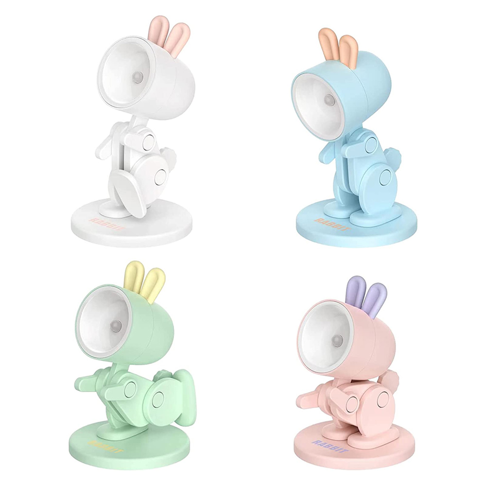 Niedliche Kleine Led-nachtlampe, Kreative Dekoration, Niedliche Magnetische Tischlampe Mit Cartoon-kaninchenmotiv