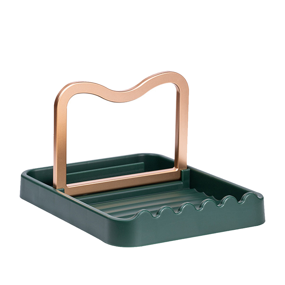 Topfdeckelhalter Mit Rillendesign, Leicht Zu Reinigen, Multifunktionaler Besteckhalter, Küchenhelfer Für Die Arbeitsplatte