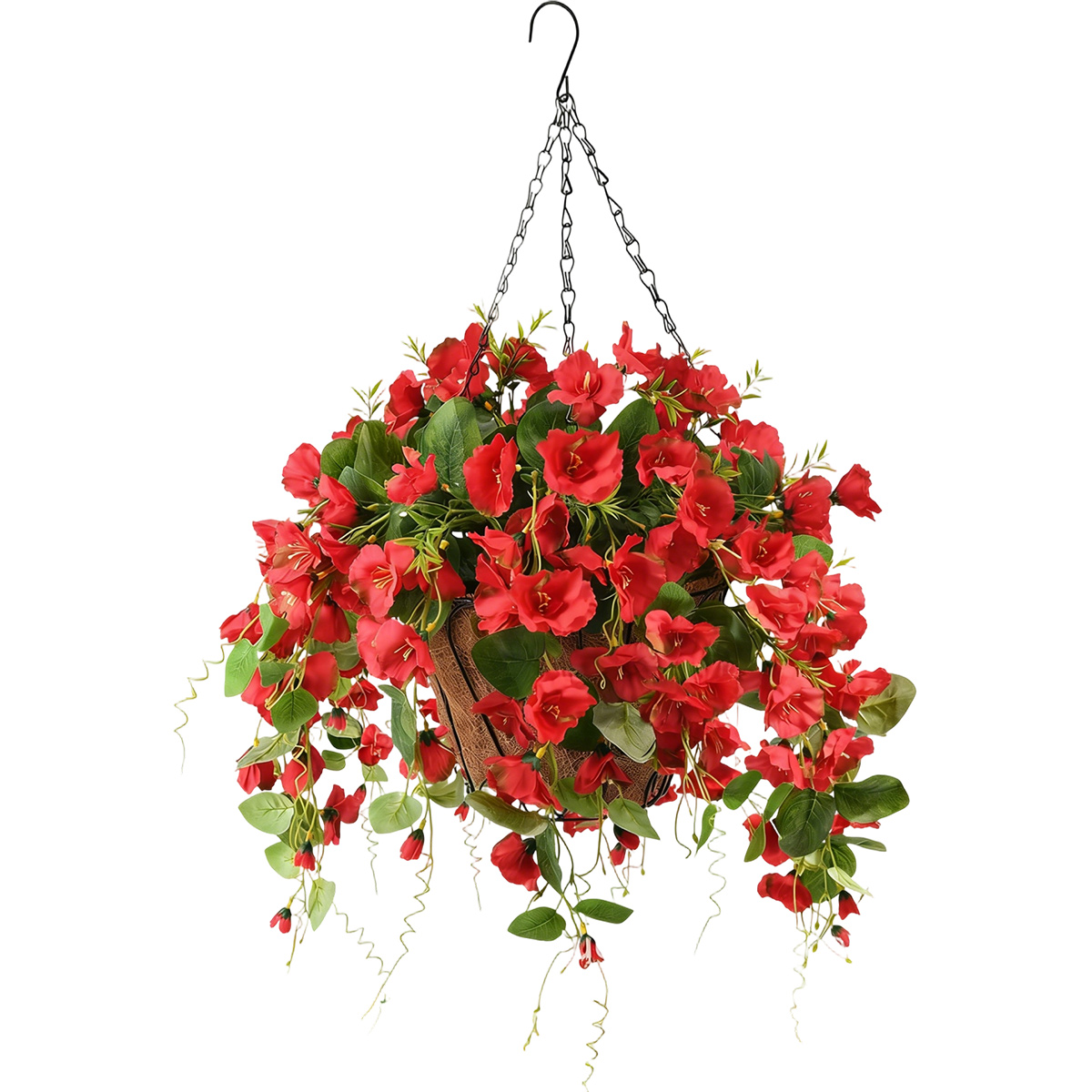 Künstliche Blumen In Hängekörben, Künstliche Orchideen Und Seidenrosen, Tischdekorationen Für Zuhause