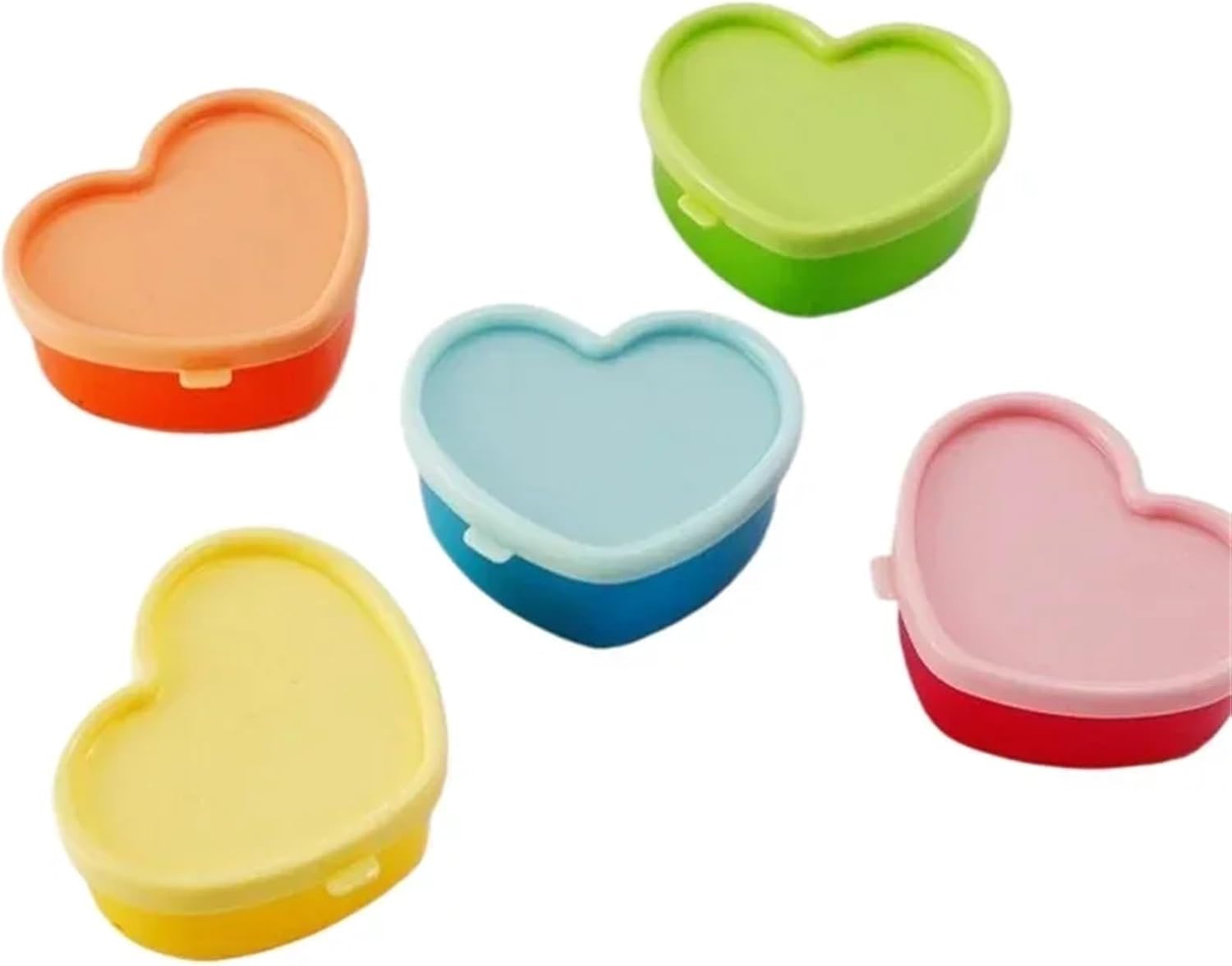 5er-set Mini-lebensmittelbehälter – 7 X 7 X 3 Cm – Luftdicht Und Wiederverwendbar – Für Snacks, Nüsse, Obst Und Kleine Lebensmittel – Kunststoff – Mehrfarbig