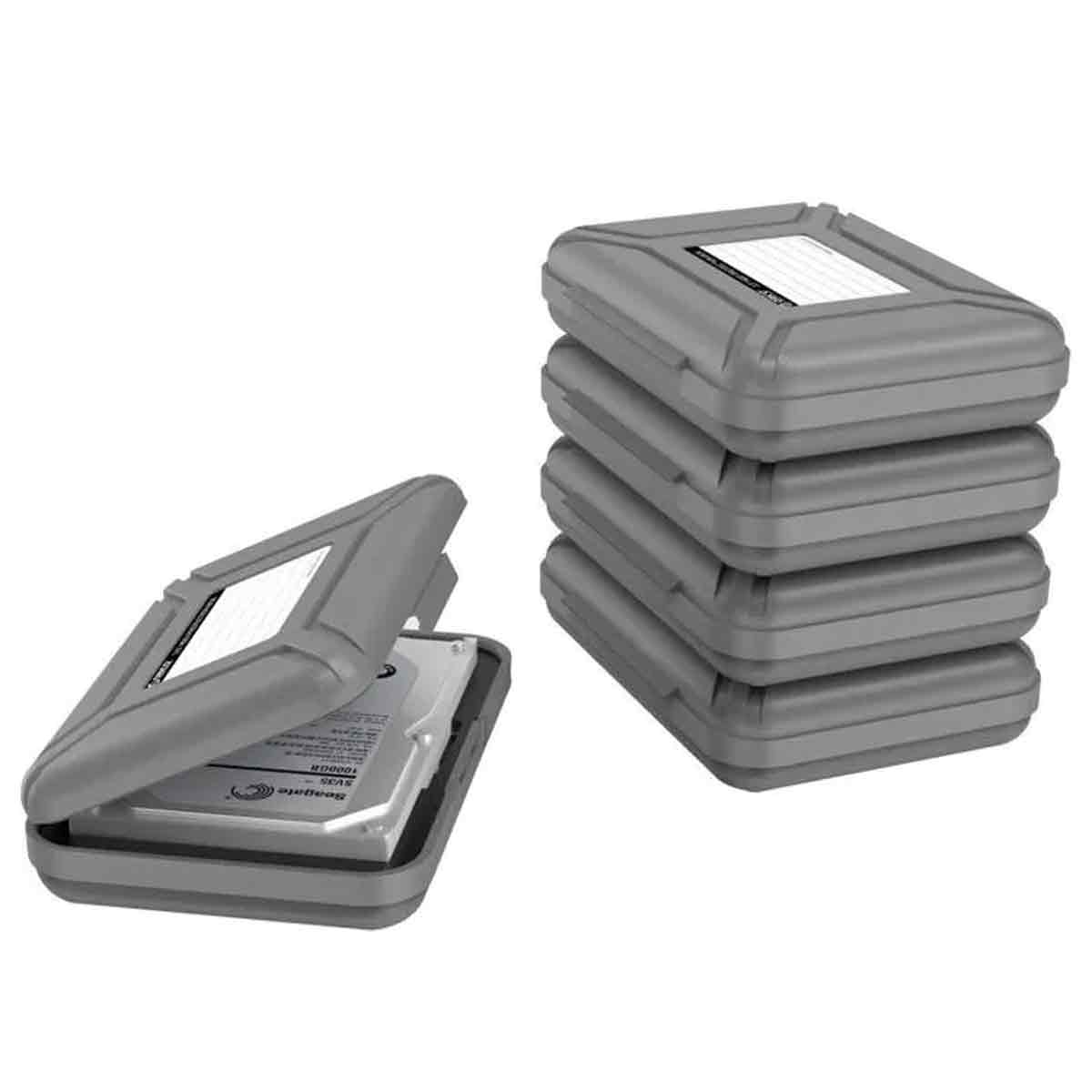 3,5-zoll-hdd/ssd-festplattengehäuse, 5er-pack, Schutzhülle Für Tragbare Festplatten