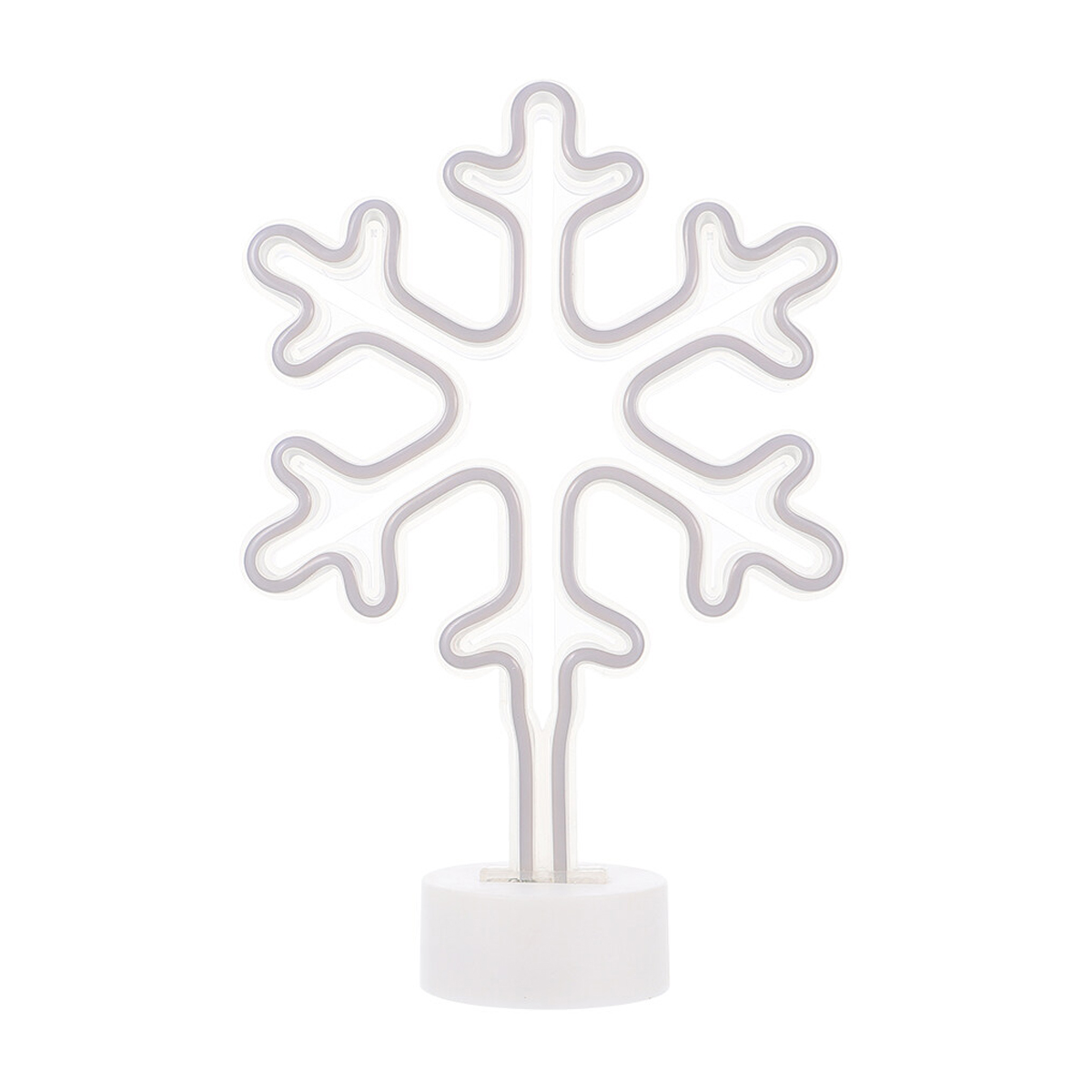 Schreibtischlampen, Strumpffüller, Weihnachtsbaumschild, Neon-schneeflocken-nachtlicht, Dekoration