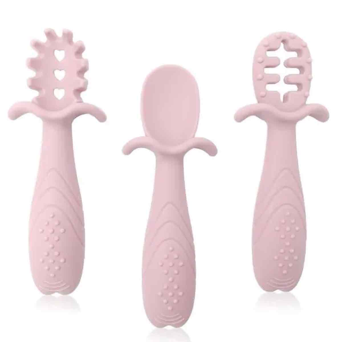 3-teiliges Lernlöffel-set Für Babys, Lernlöffel Für Babys, Erster Babylöffel, Passend Für Kleine Babyhände