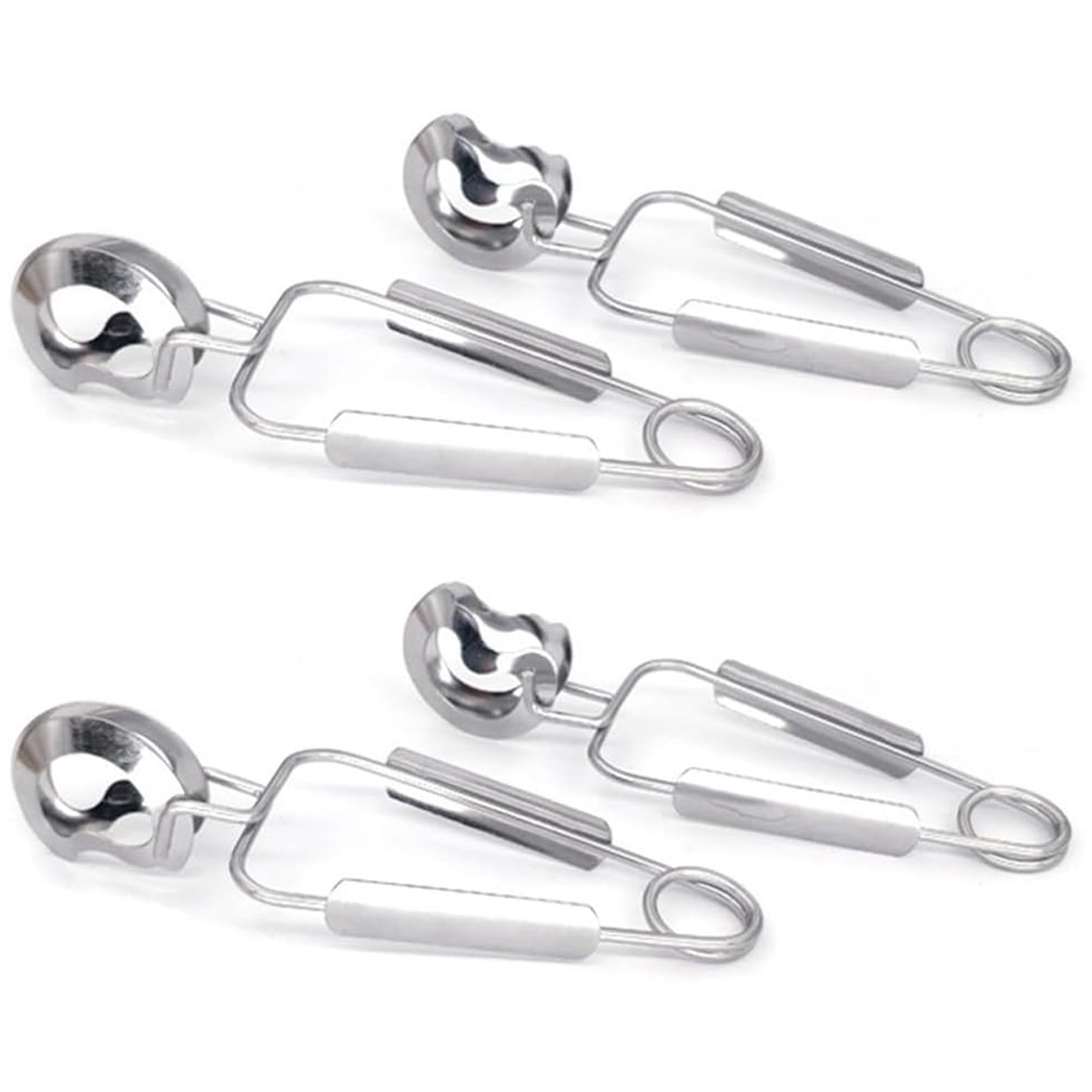 Schneckenzangen-set, 4-teilig, Edelstahl, Für Die Küche - Schneckenzangen-set, 4-teilig, Edelstahl, Für Die Küche