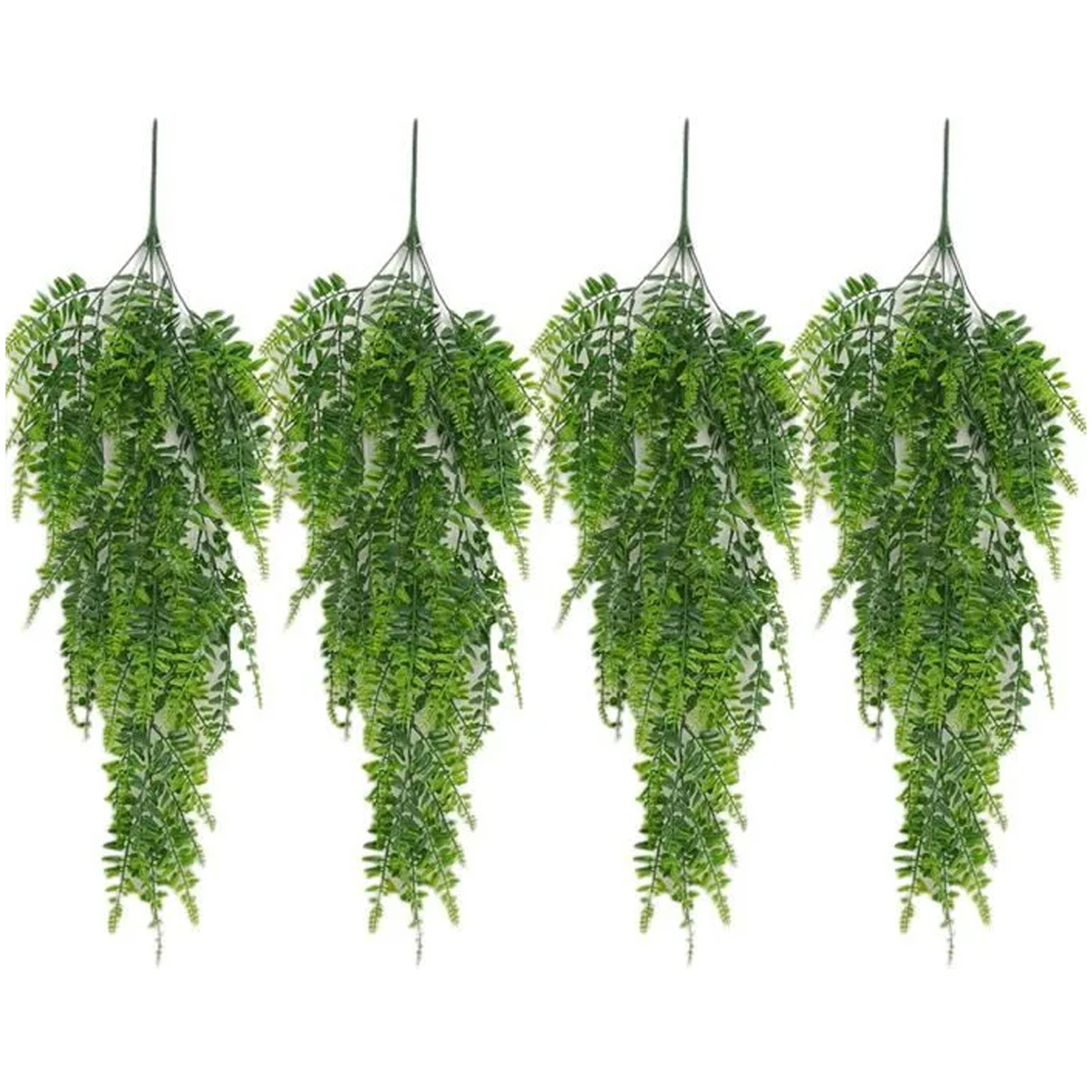 4 Stück 80 Cm Künstliche Bostonfarn-kletterpflanze, Hängepflanze Für Drinnen Und Draußen