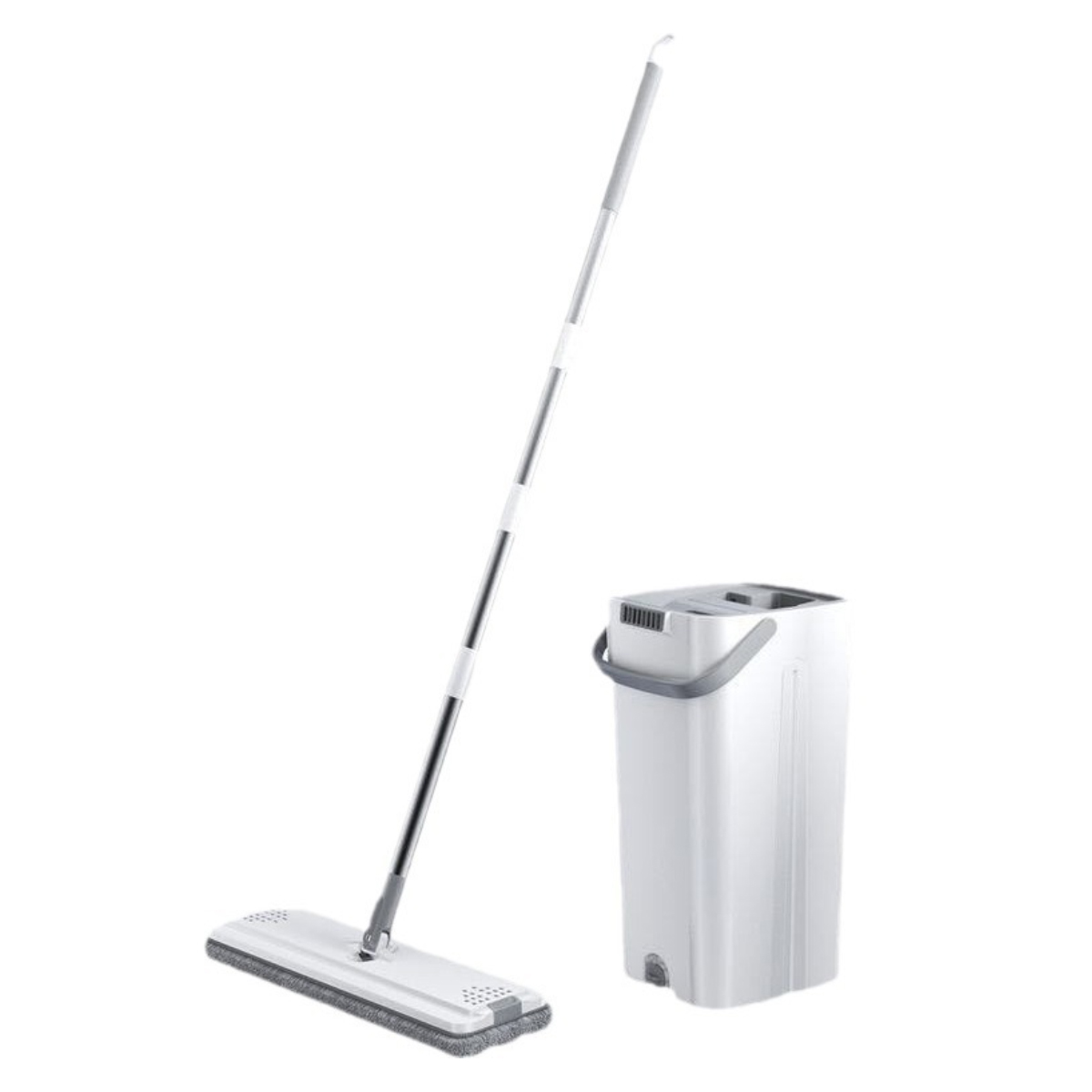 Flachwischer Mit Eimer. Bequeme Handreinigung. 360°-drehung. - Flachwischer Mit Eimer. Bequeme Handreinigung. 360°-drehung.
