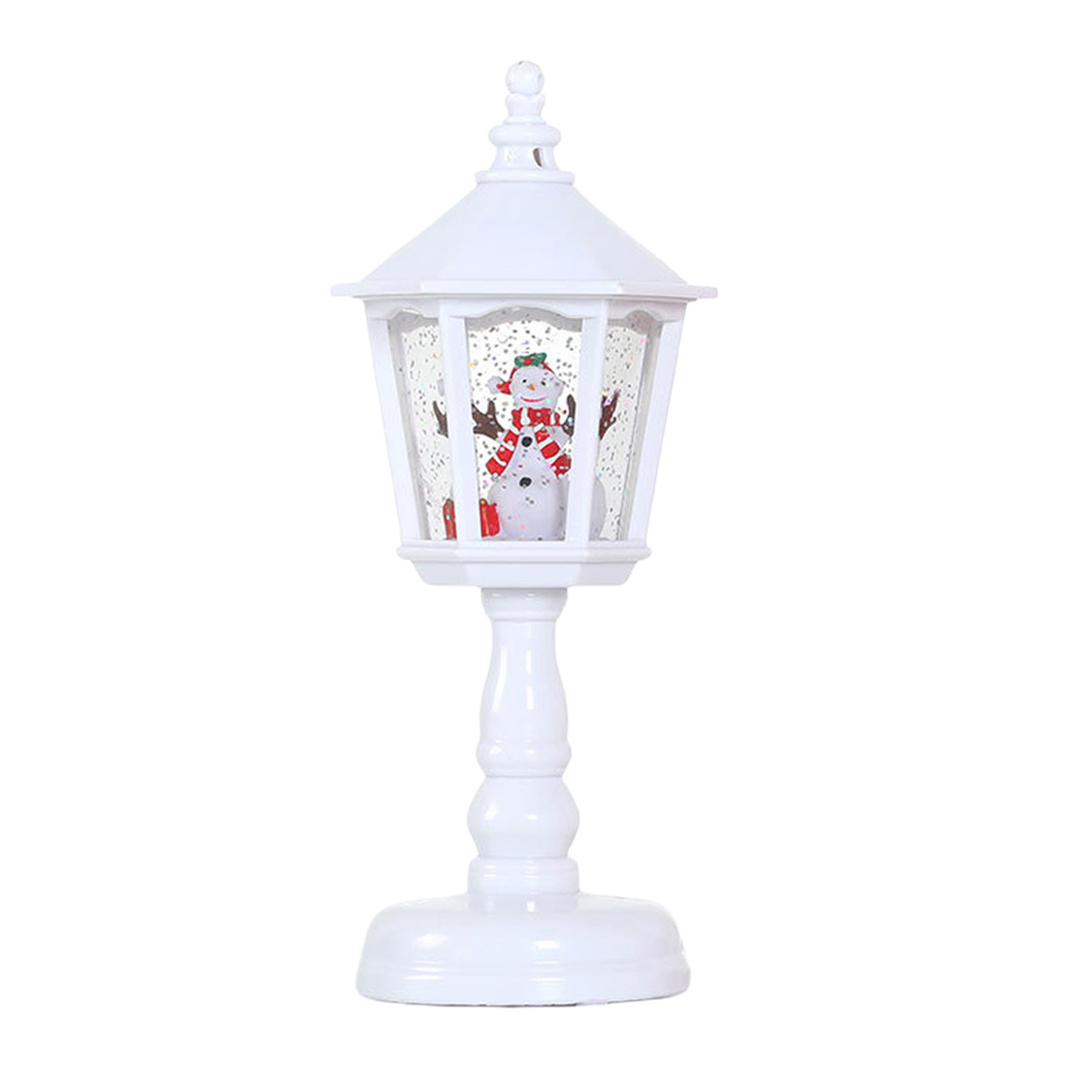 Neue Halloween-weihnachts-tischlampe Für Draußen Mit Musik, Leuchtendem Schnee-nachtlicht, Usb-betrieben, Ideales Geschenk Für Die Heimdekoration