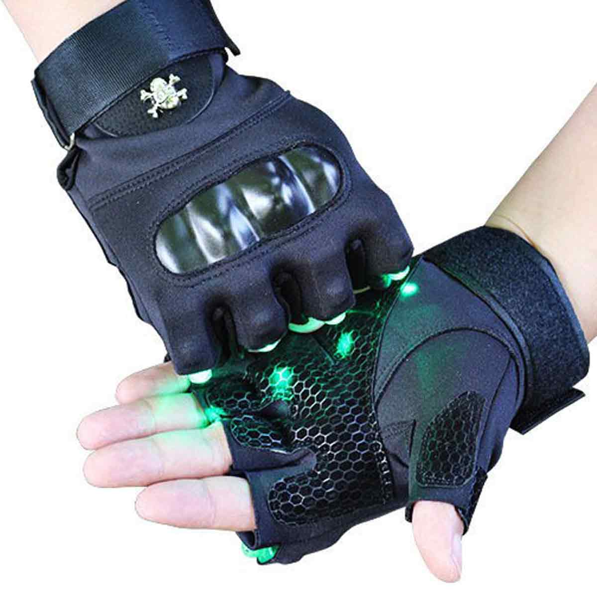 Led-taschenlampenhandschuhe, Rutschfest Und Verschleißfest, Freihändiges Licht Für Mechaniker Und Elektriker – Geeignet Für Dunkle Arbeitsbereiche (farbe: B)
