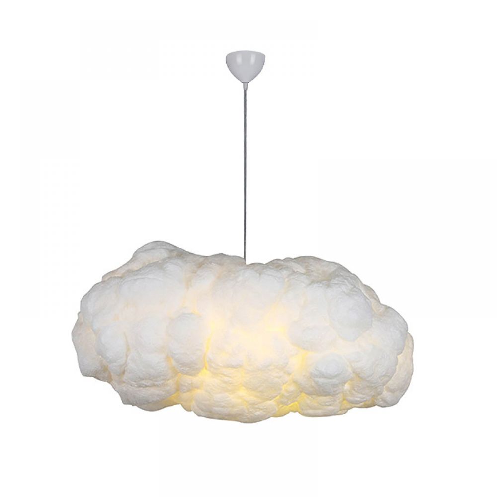Wolken-pendelleuchte, Kreative Baumwoll-wolken-kronleuchter, Dekorative Wolken-deckenleuchte (40 X 20 Cm)