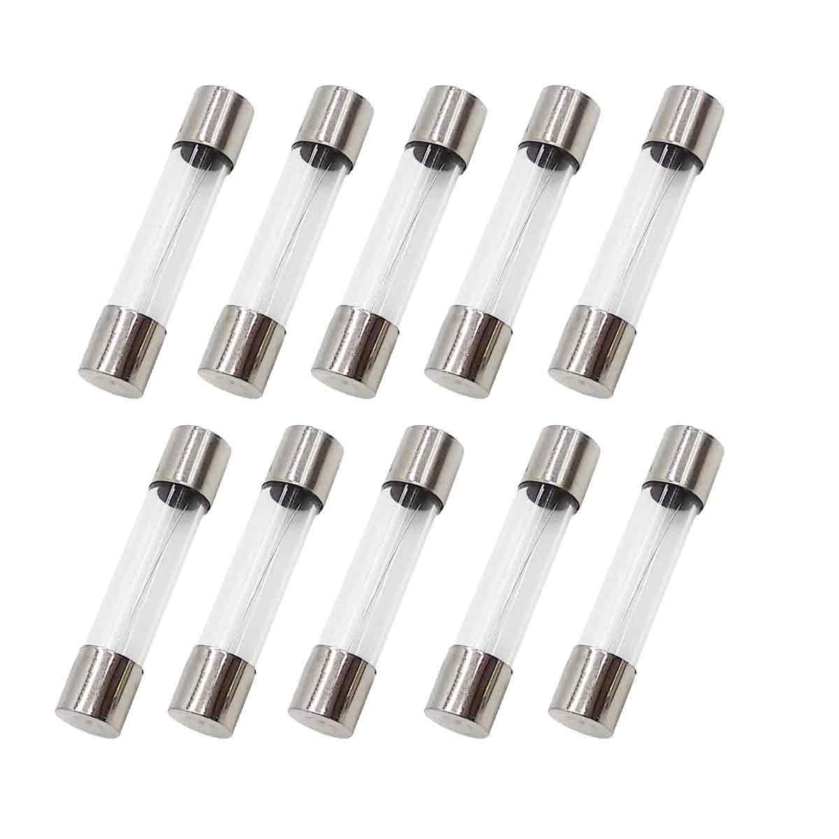 10 Stück F20al250v 6x30mm 20a Flinke Sicherung 20 Ampere 250v F20al Glassicherung Flinke Sicherung (1/4" X 1-1/4")